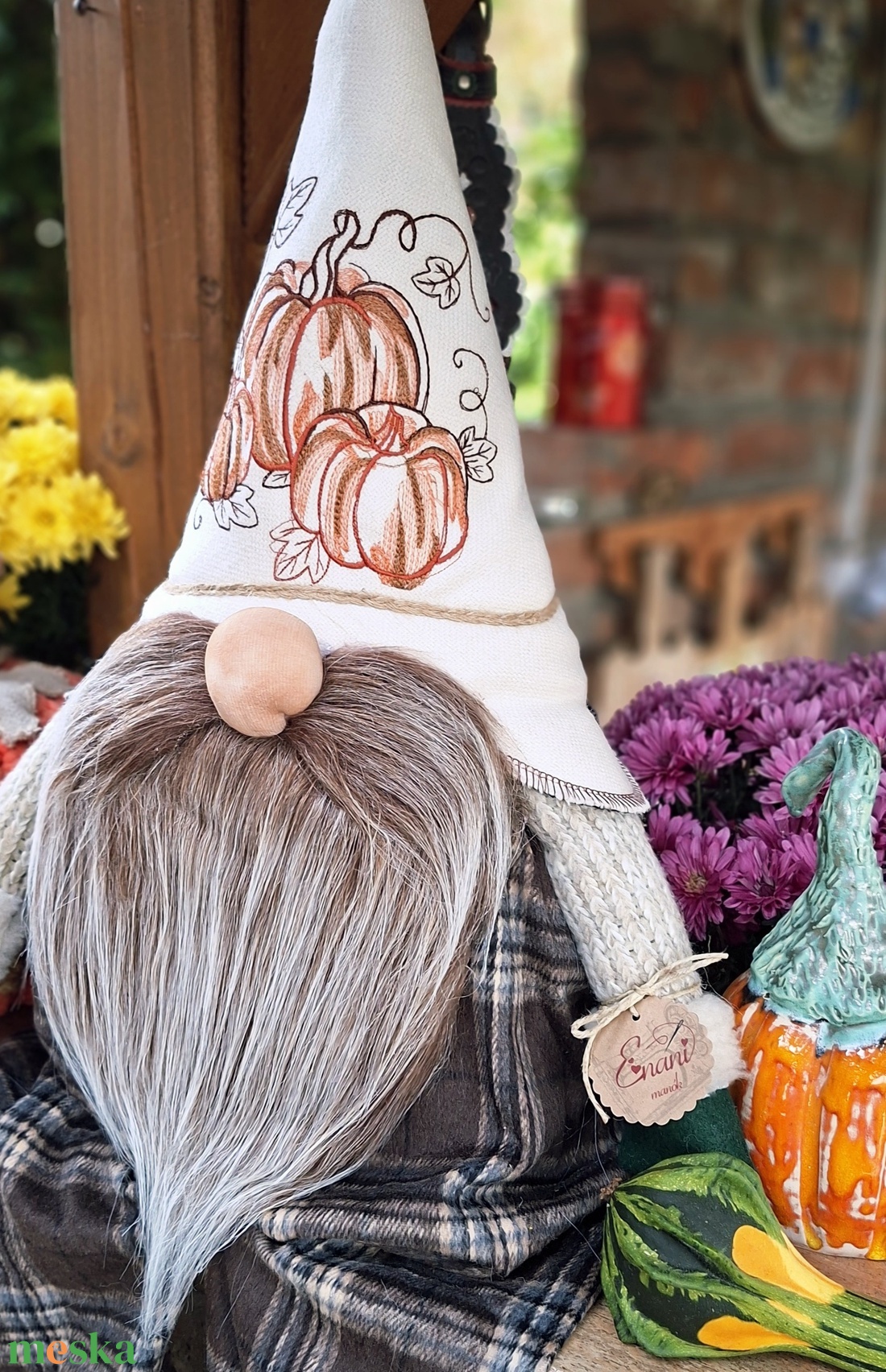 Enani manó ,őszi tökös manó, textil manó, - otthon & életmód - dekoráció - manók - Meska.hu Enani manó ,őszi tökös manó, textil manó, - otthon & életmód - dekoráció - manók - Meska.hu