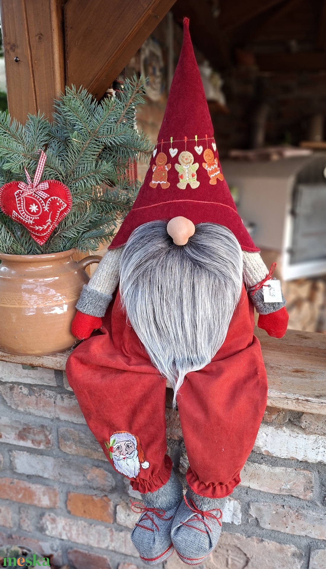 Enani manó ,advent váró óriás manó - otthon & életmód - dekoráció - manók - Meska.hu