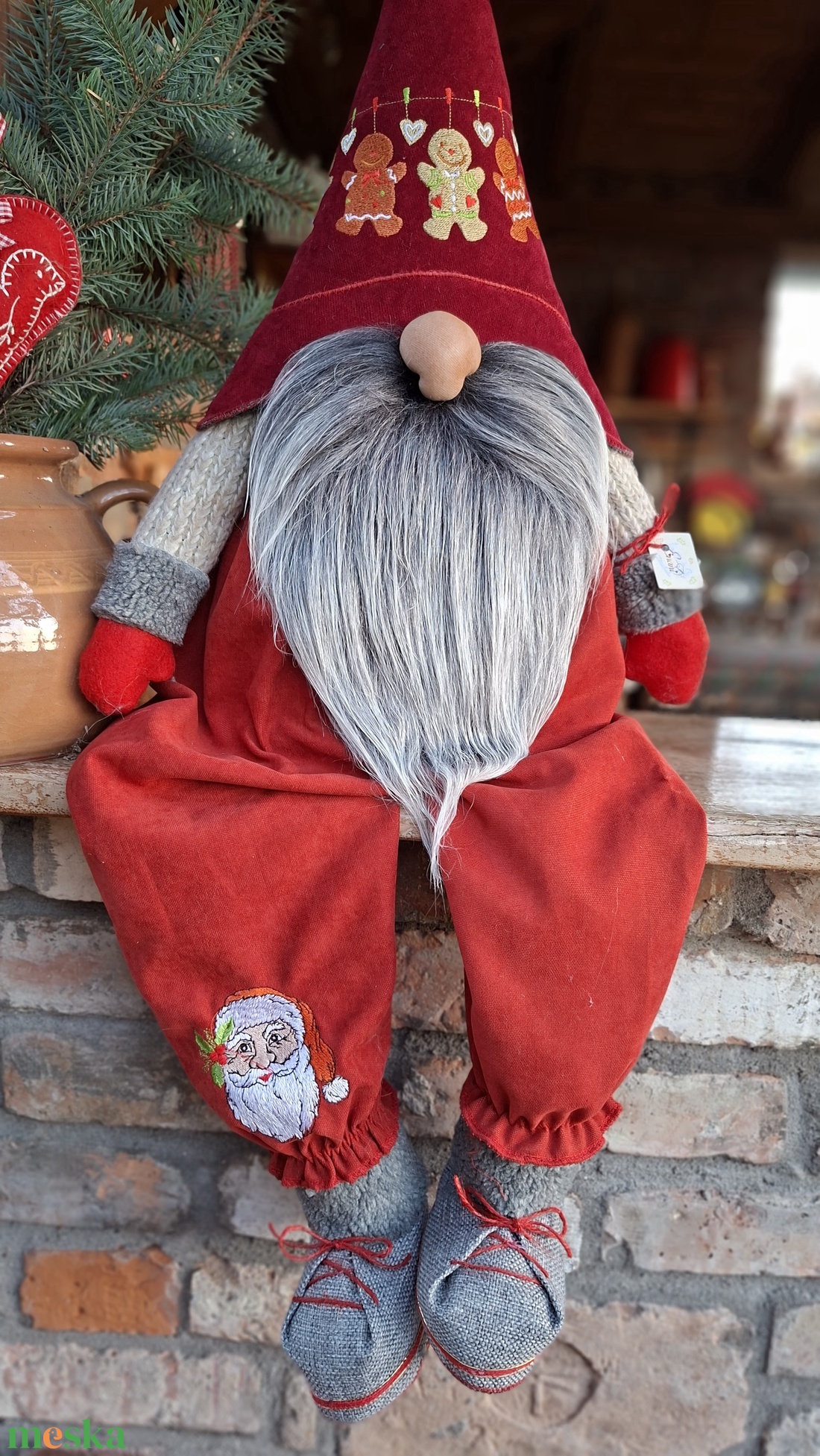 Enani manó ,advent váró óriás manó - otthon & életmód - dekoráció - manók - Meska.hu