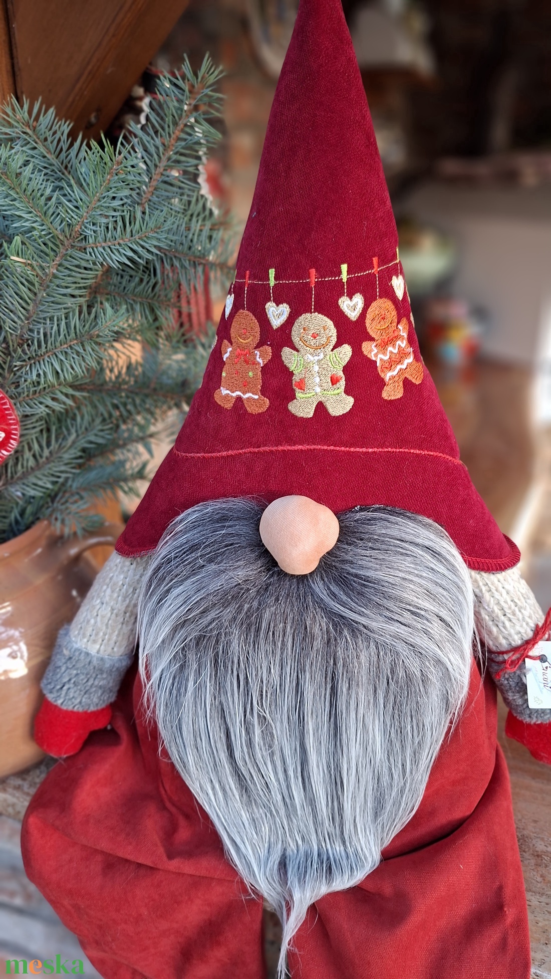 Enani manó ,advent váró óriás manó - otthon & életmód - dekoráció - manók - Meska.hu