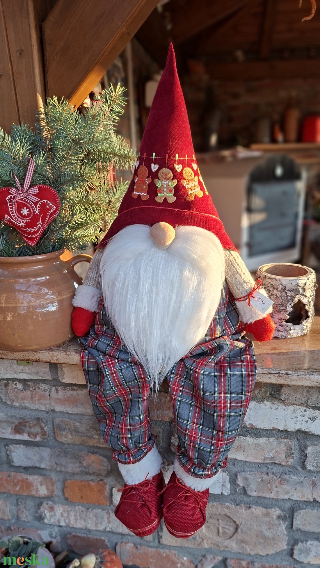 Enani manó ,advent váró óriás manó - otthon & életmód - dekoráció - manók - Meska.hu