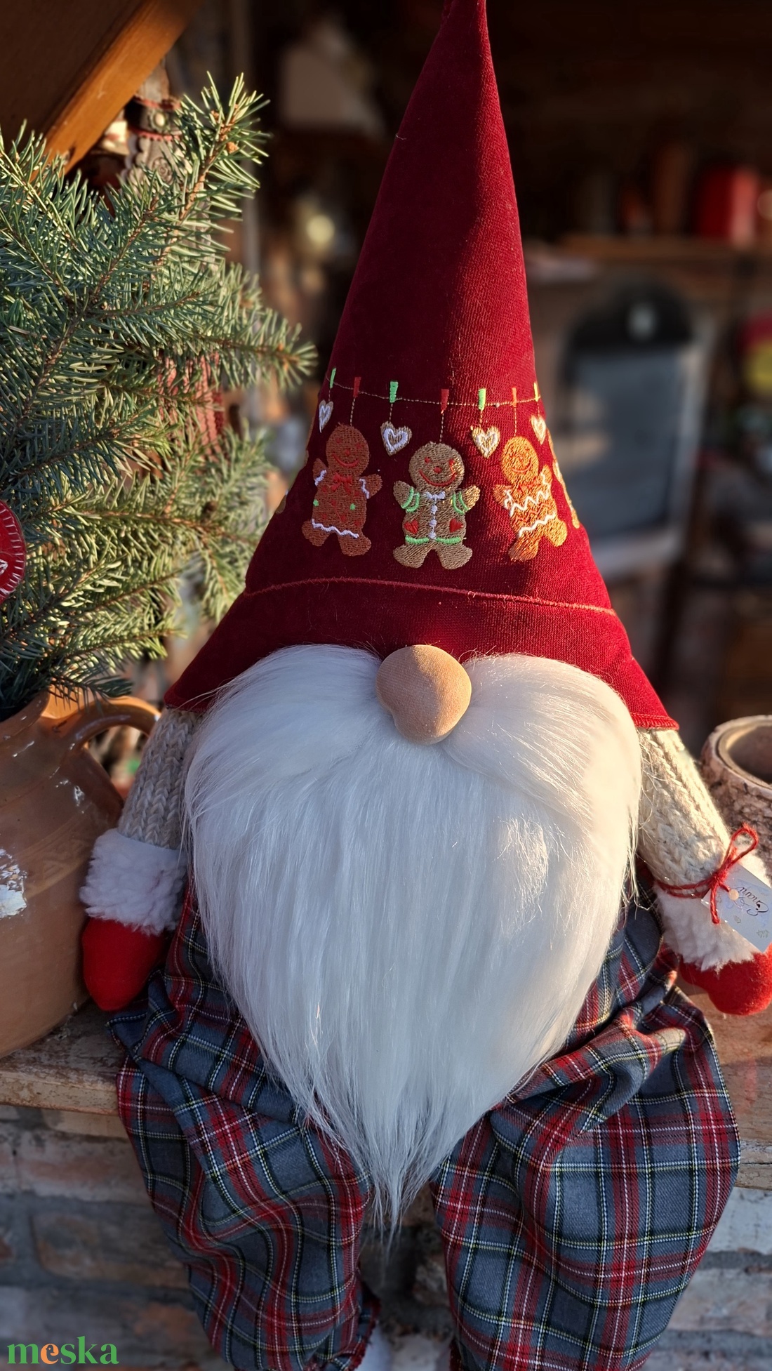 Enani manó ,advent váró óriás manó - otthon & életmód - dekoráció - manók - Meska.hu