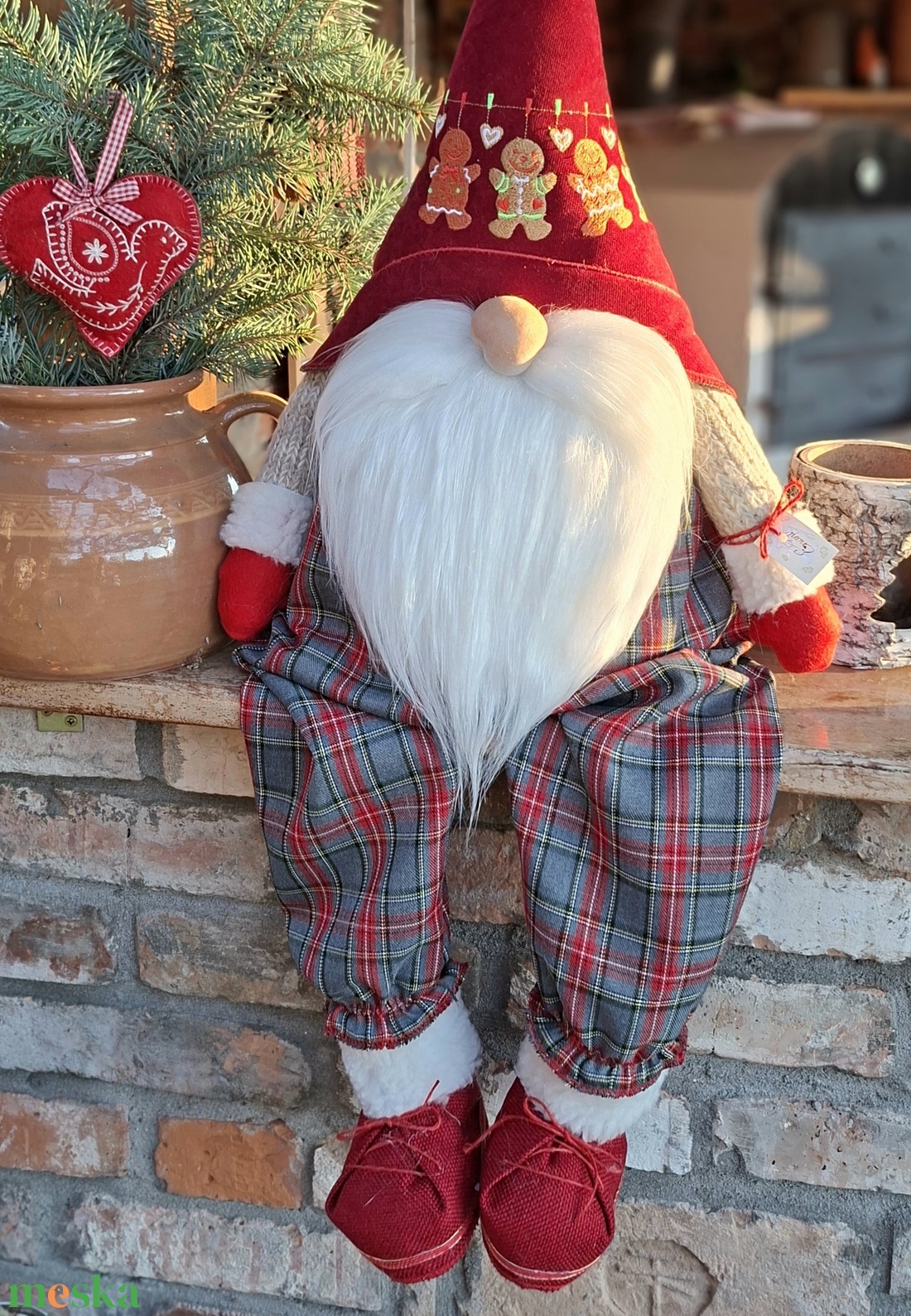 Enani manó ,advent váró óriás manó - otthon & életmód - dekoráció - manók - Meska.hu