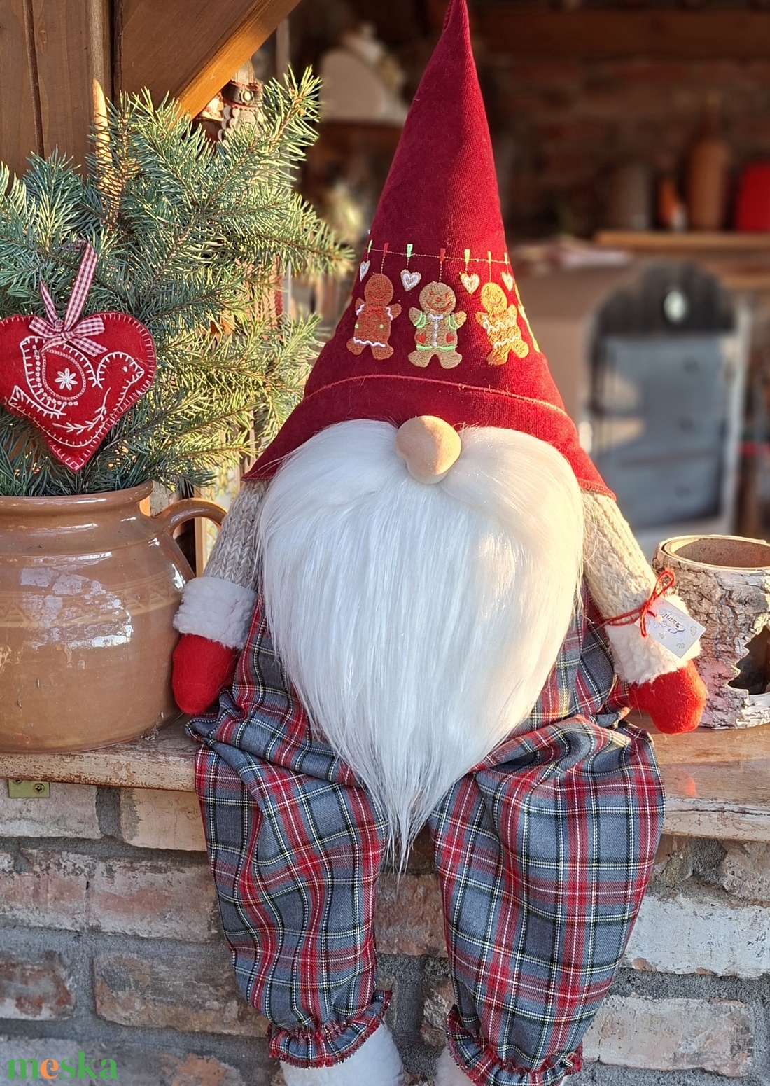 Enani manó ,advent váró óriás manó - otthon & életmód - dekoráció - manók - Meska.hu