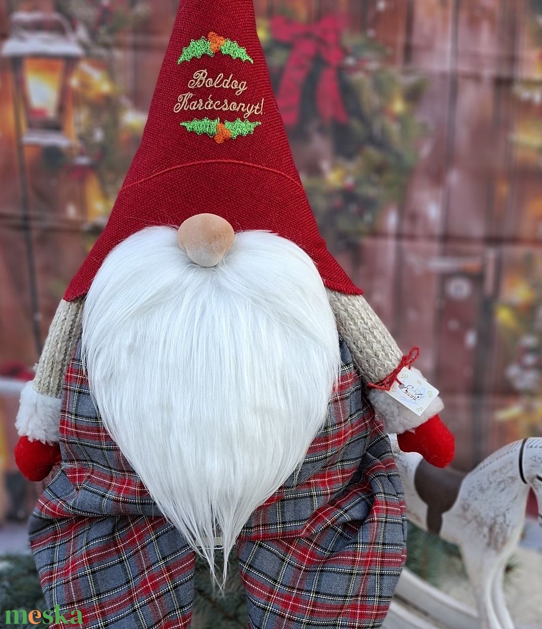 Enani manó ,advent váró óriás manó - otthon & életmód - dekoráció - manók - Meska.hu