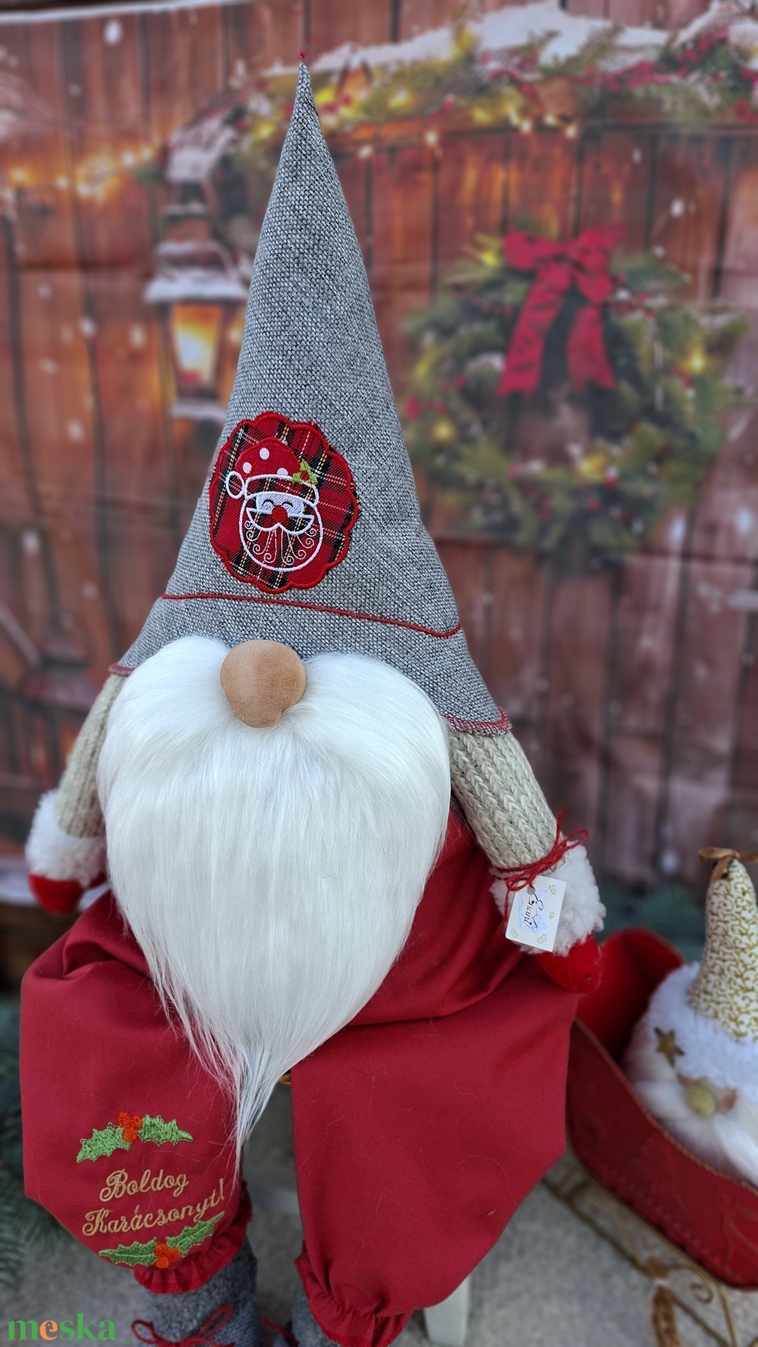 Enani manó ,advent váró óriás manó - otthon & életmód - dekoráció - manók - Meska.hu