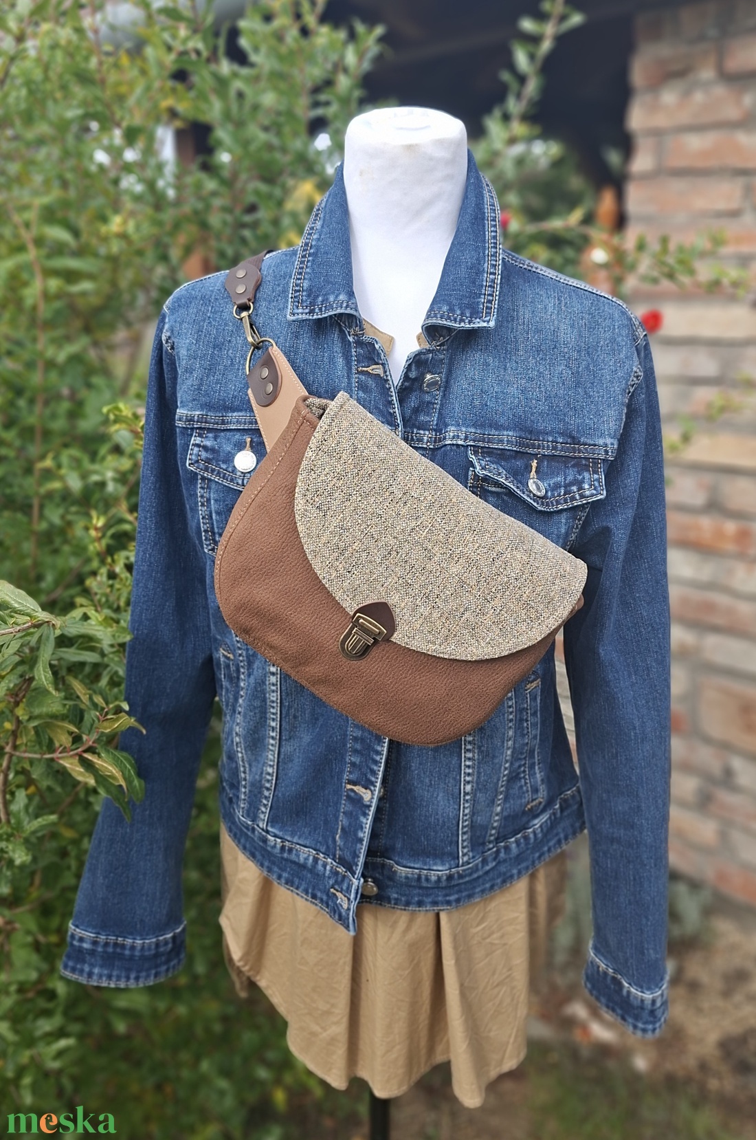 Testhezálló Enani táska - táska & tok - kézitáska & válltáska - vállon átvethető táska - Meska.hu