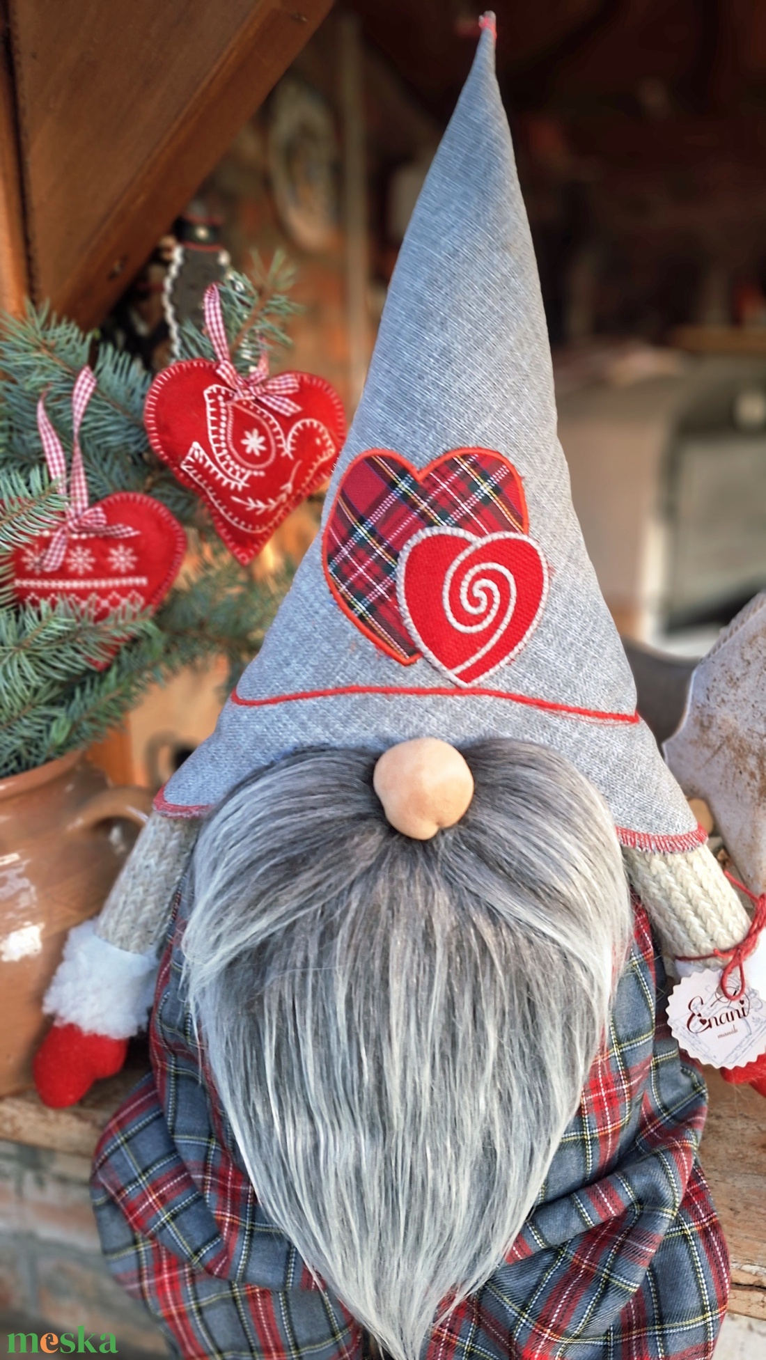 Enani manó ,advent váró óriás manó - otthon & életmód - dekoráció - manók - Meska.hu