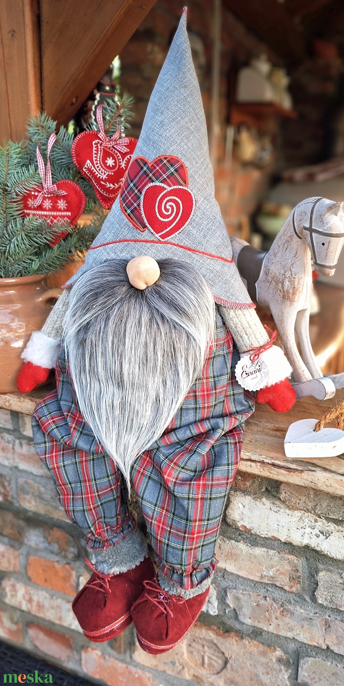 Enani manó ,advent váró óriás manó - otthon & életmód - dekoráció - manók - Meska.hu