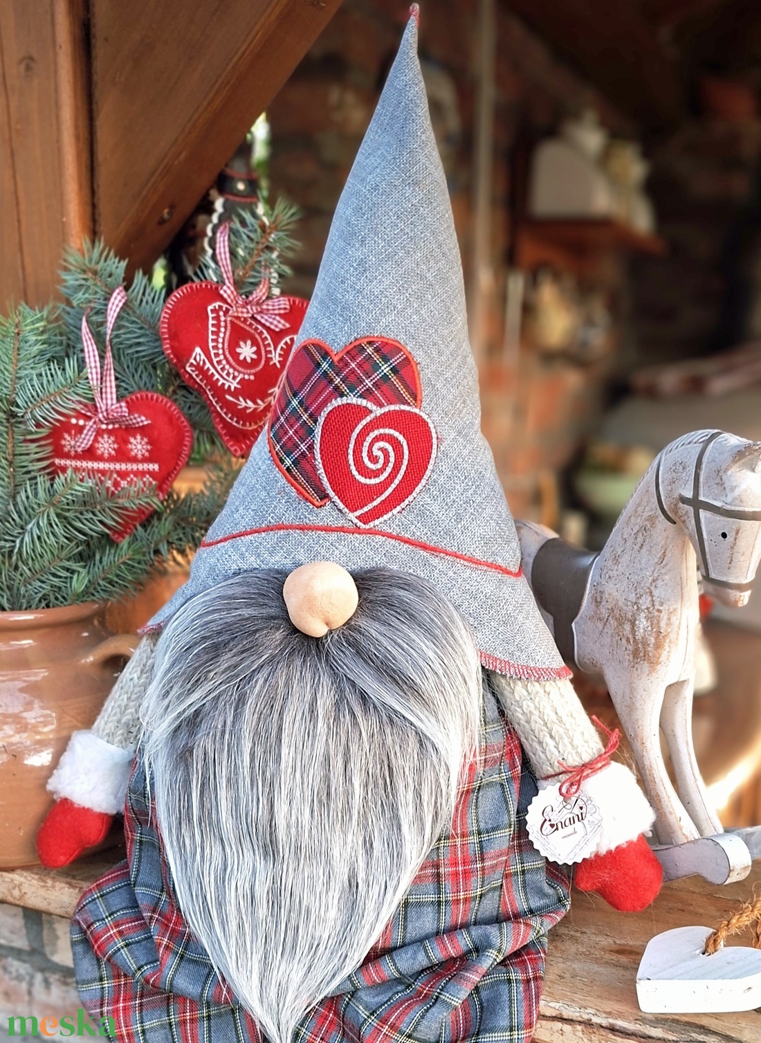 Enani manó ,advent váró óriás manó - otthon & életmód - dekoráció - manók - Meska.hu