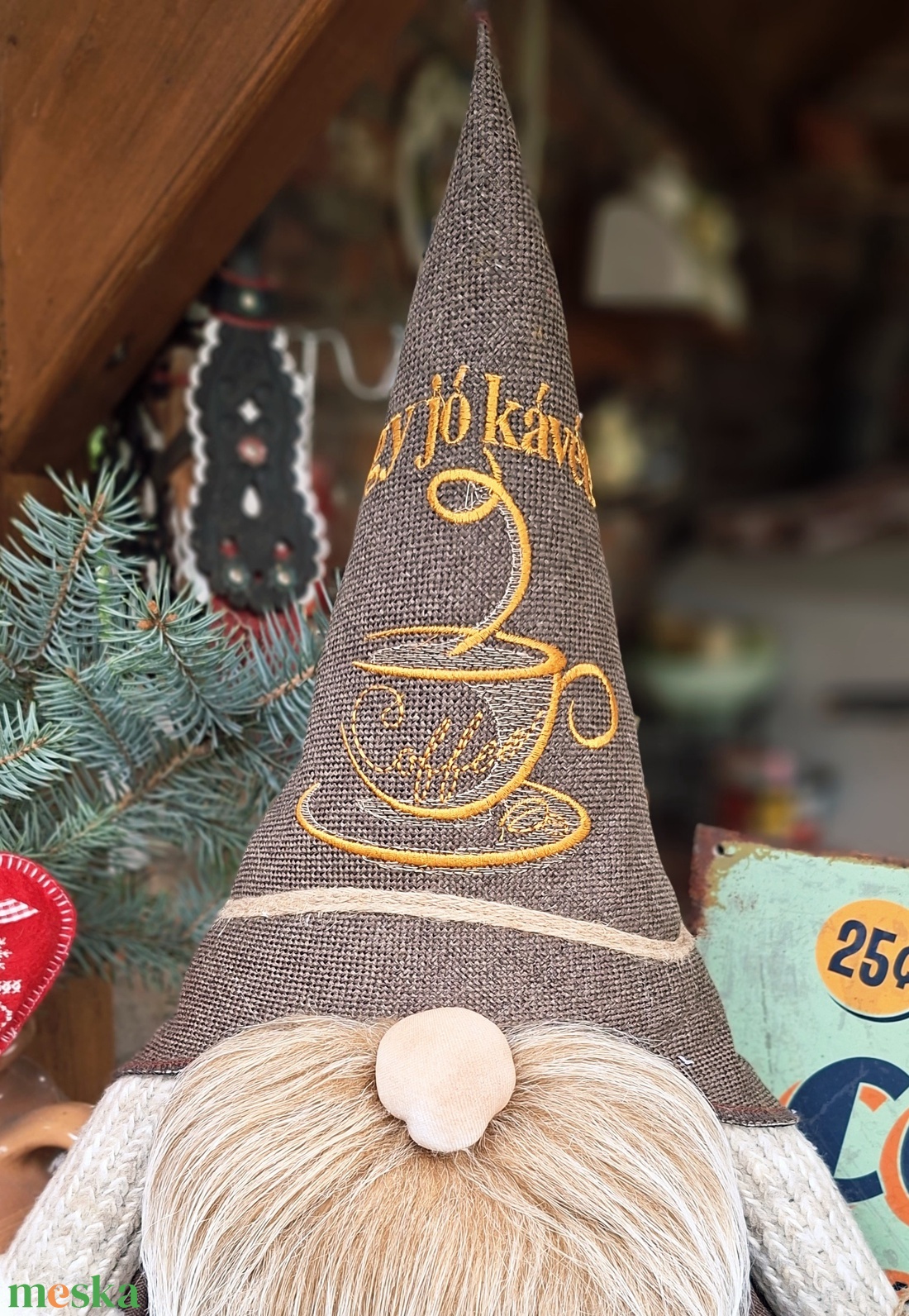 Enani manó ,óriás kávé manó, textil manó,  - otthon & életmód - dekoráció - manók - Meska.hu