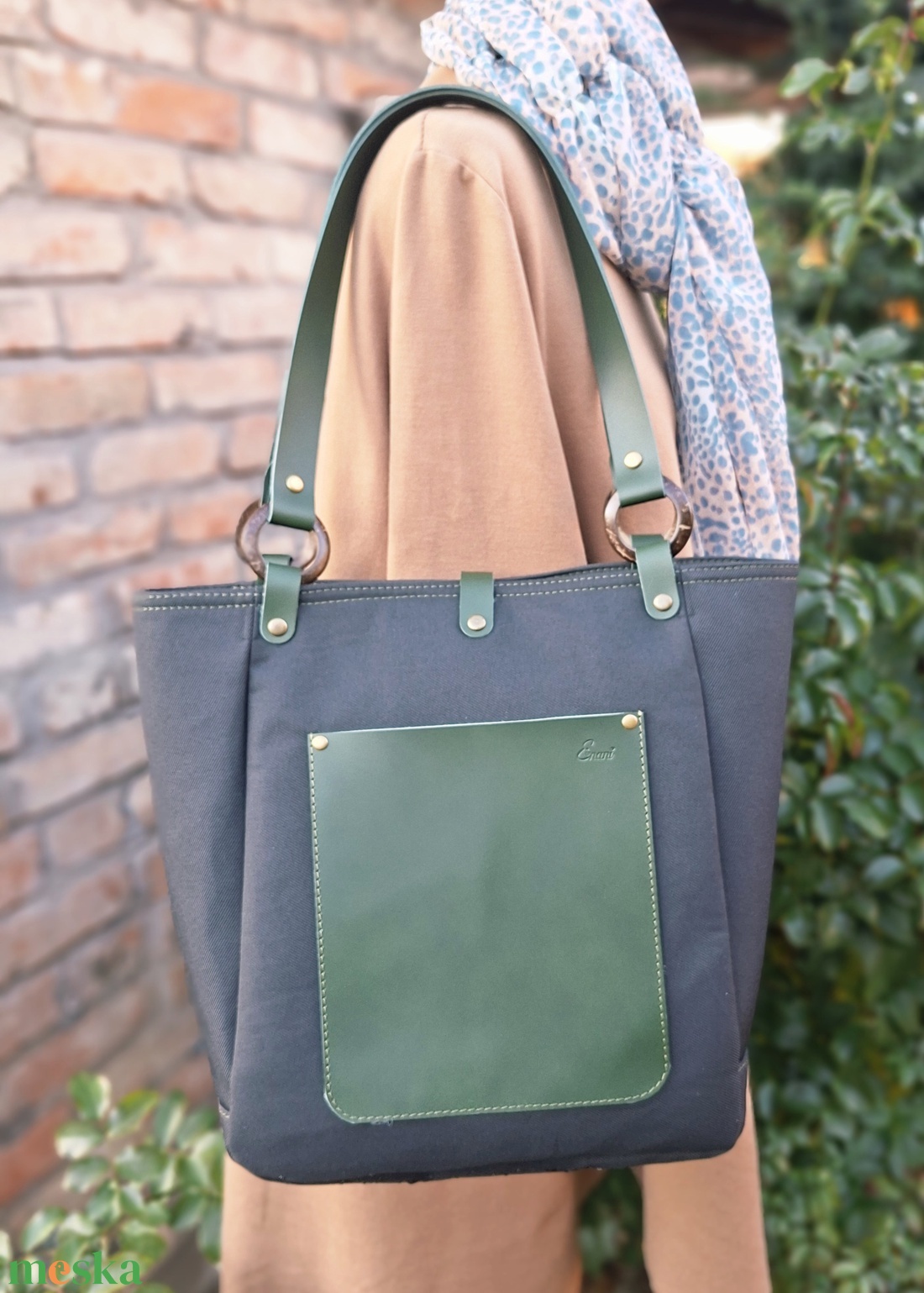 Táska.Enani shopper - táska & tok - kézitáska & válltáska - vállon átvethető táska - Meska.hu