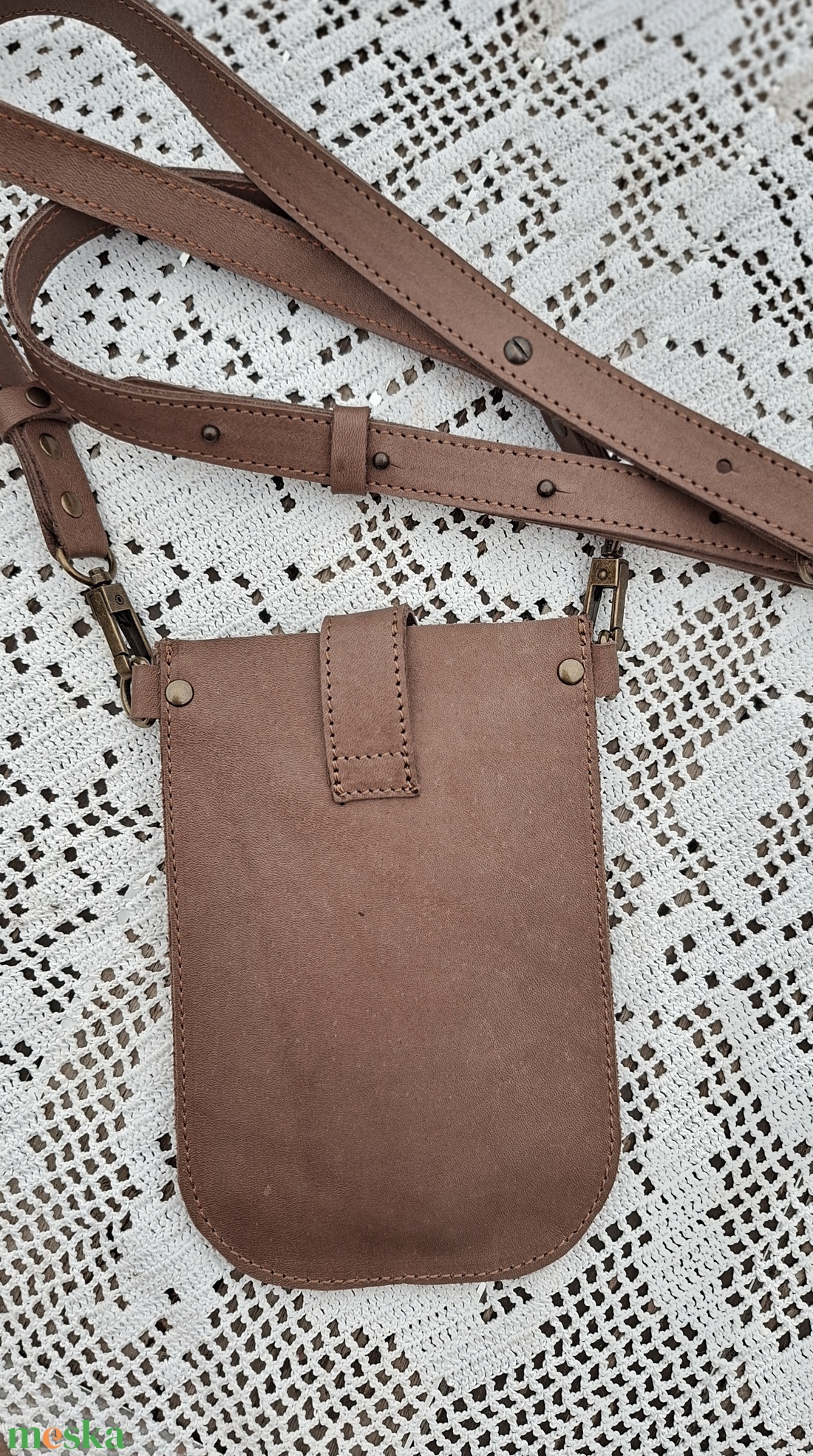 Bőr kistáska/telefontáska - táska & tok - pénztárca & más tok - telefontok - Meska.hu