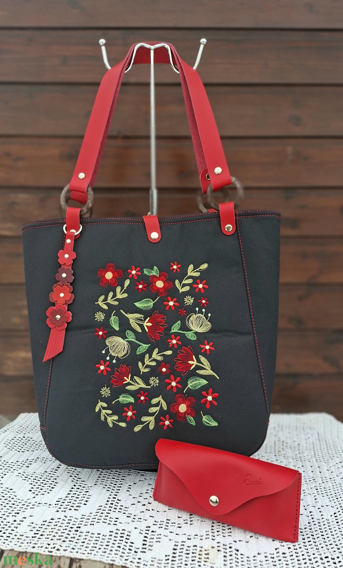 Táska.Enani shopper, ésbőr szemüvegtok - táska & tok - kézitáska & válltáska - vállon átvethető táska - Meska.hu