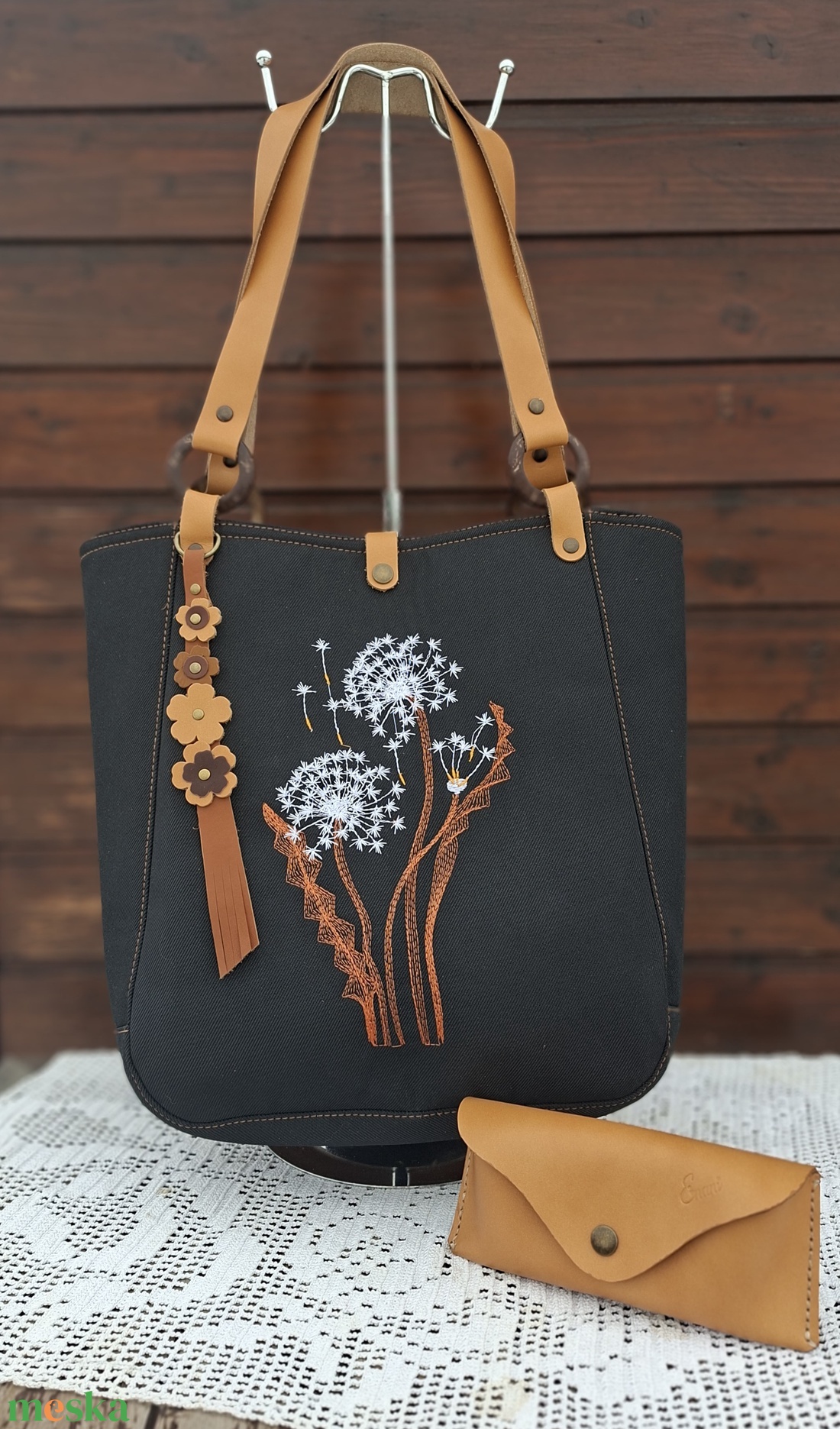 Táska.Enani shopper, ésbőr szemüvegtok - táska & tok - kézitáska & válltáska - vállon átvethető táska - Meska.hu