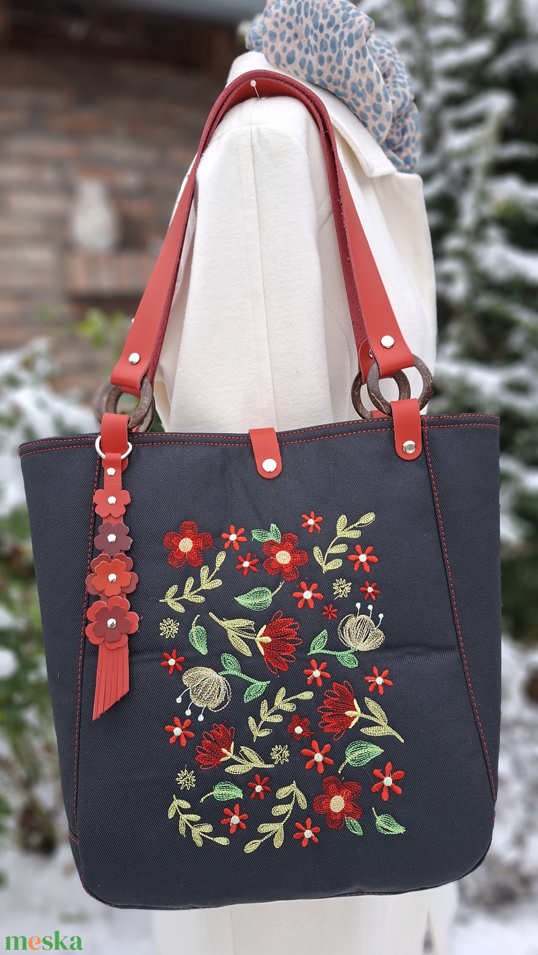 Táska.Enani shopper - táska & tok - kézitáska & válltáska - vállon átvethető táska - Meska.hu