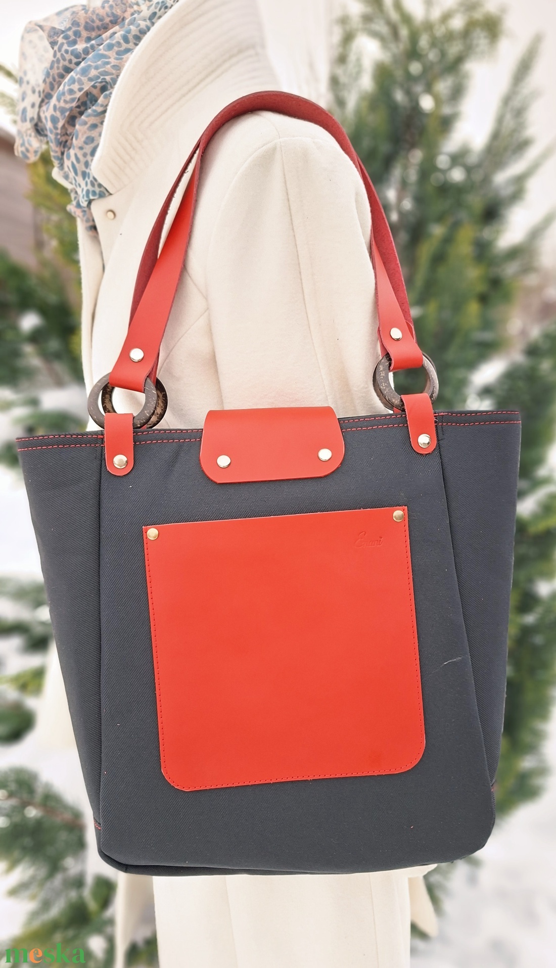 Táska.Enani shopper - táska & tok - kézitáska & válltáska - vállon átvethető táska - Meska.hu