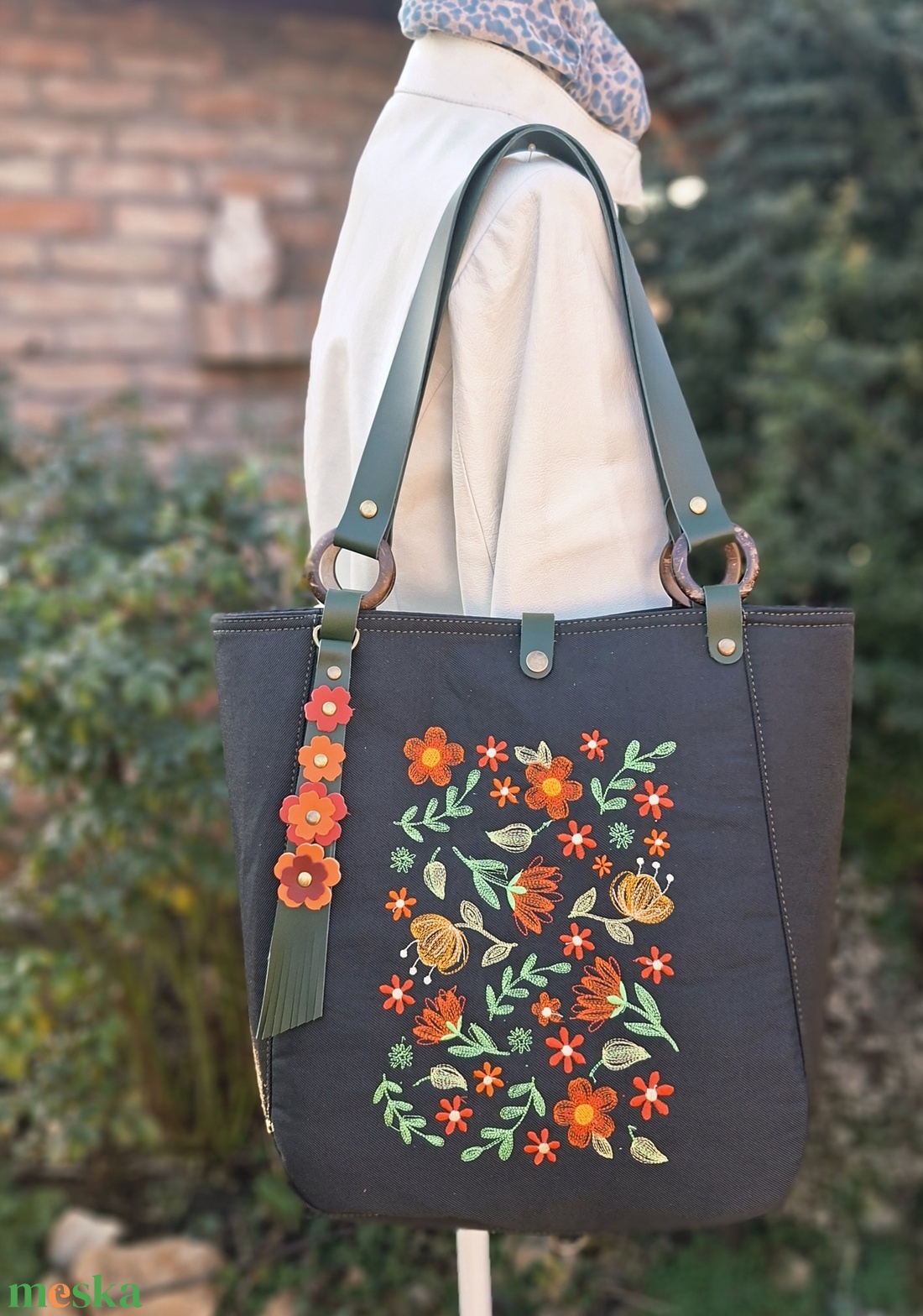 Táska.Enani shopper - táska & tok - kézitáska & válltáska - vállon átvethető táska - Meska.hu