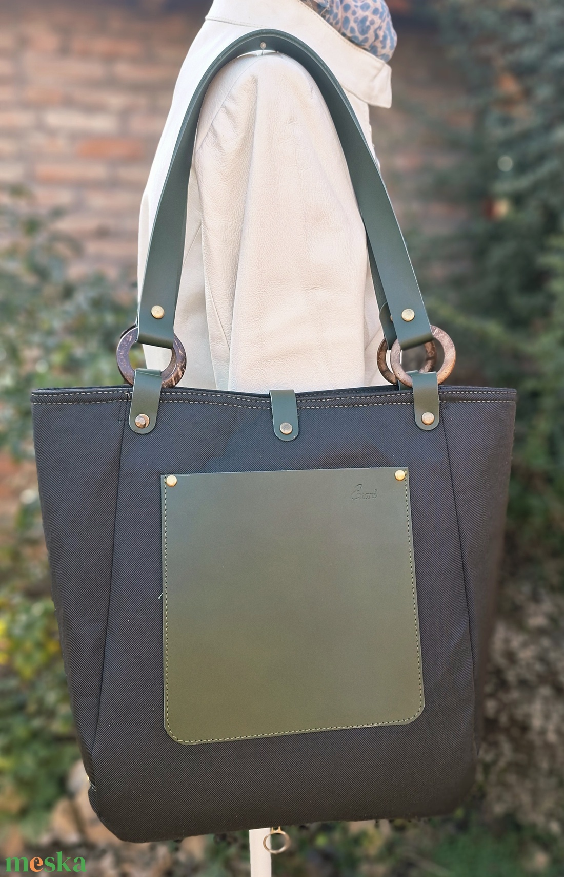 Táska.Enani shopper - táska & tok - kézitáska & válltáska - vállon átvethető táska - Meska.hu