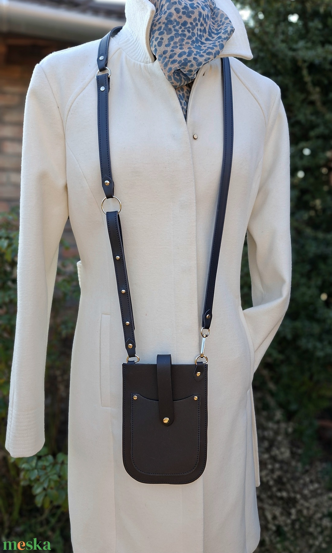 Bőr kistáska/telefontáska - táska & tok - pénztárca & más tok - telefontok - Meska.hu