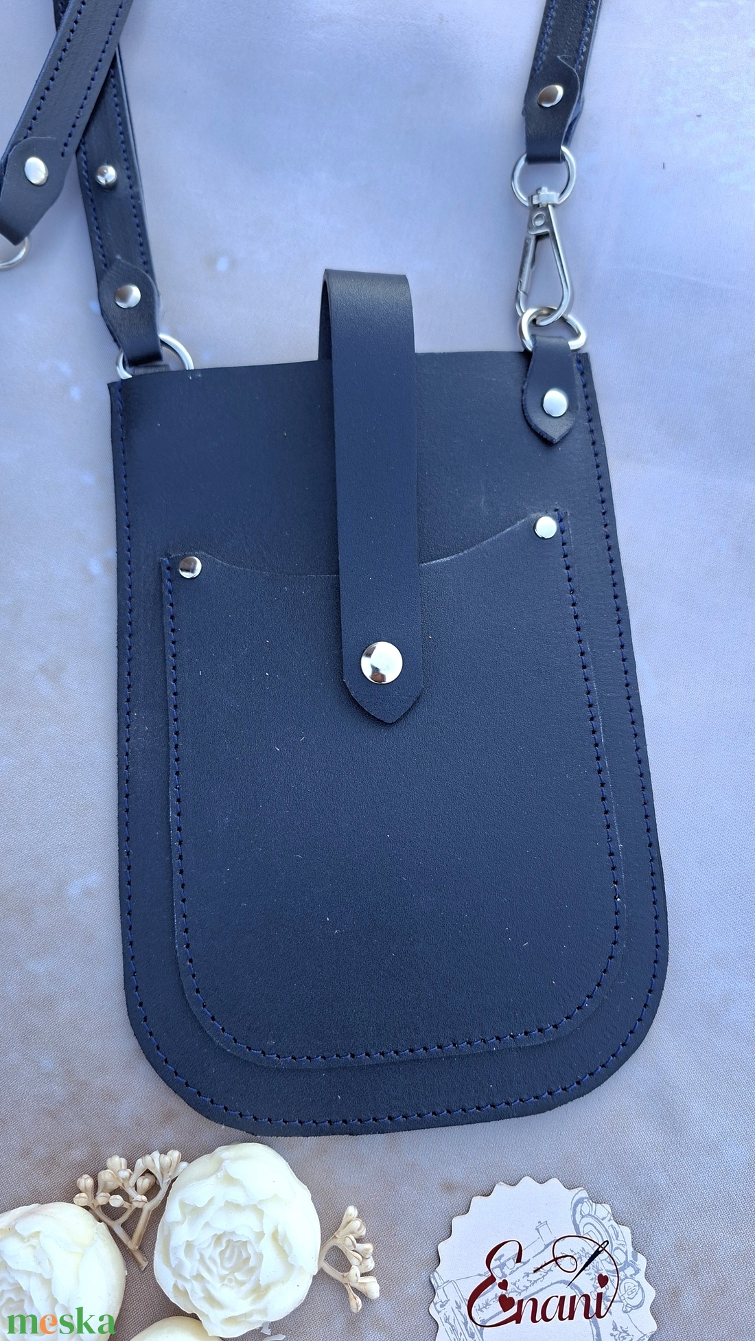 Bőr kistáska/telefontáska - táska & tok - pénztárca & más tok - telefontok - Meska.hu