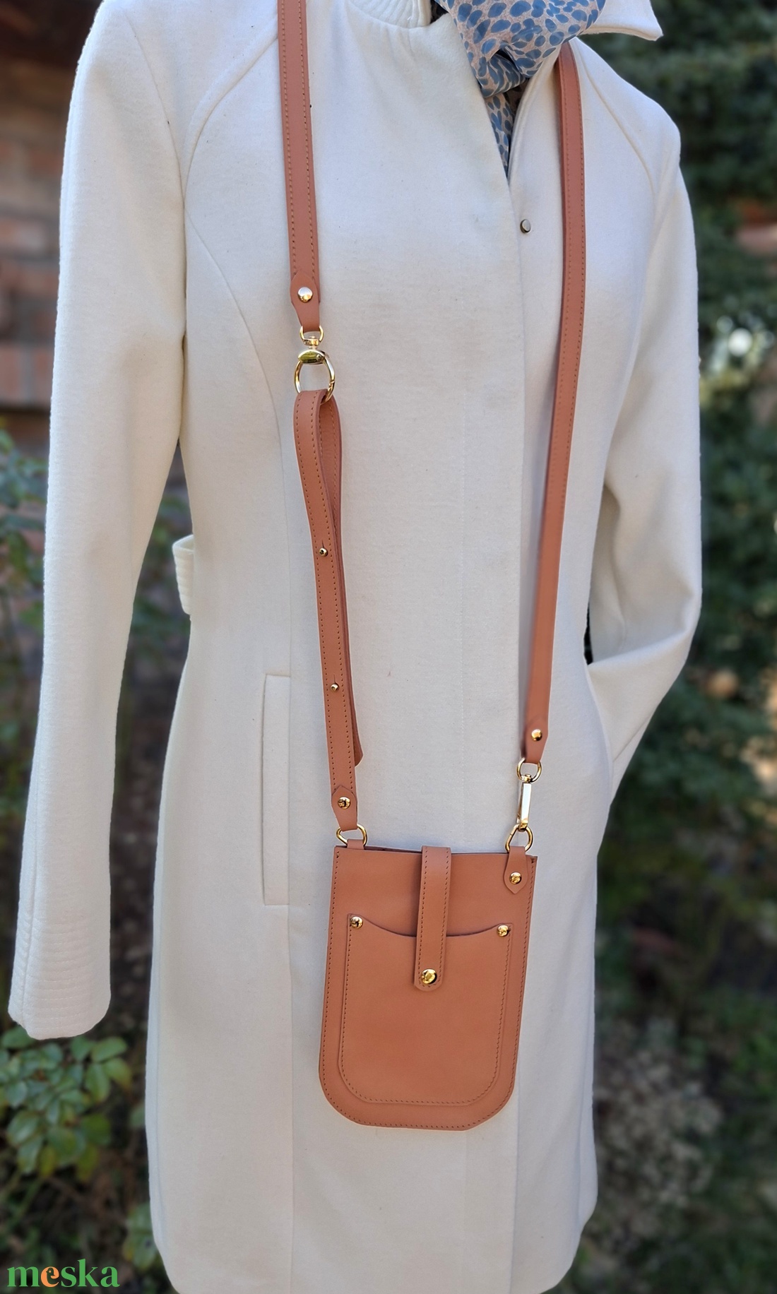 Bőr kistáska/telefontáska - táska & tok - pénztárca & más tok - telefontok - Meska.hu