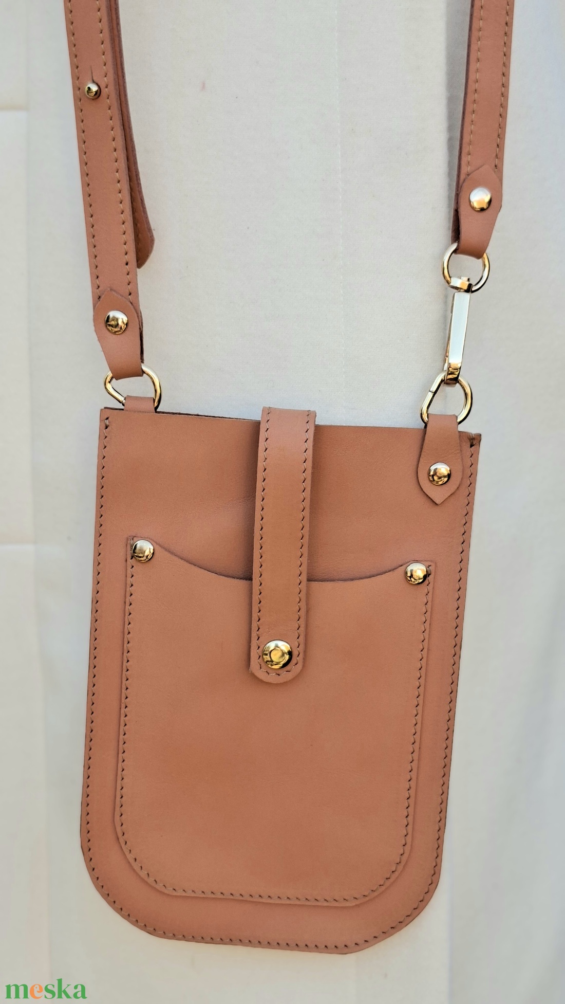 Bőr kistáska/telefontáska - táska & tok - pénztárca & más tok - telefontok - Meska.hu