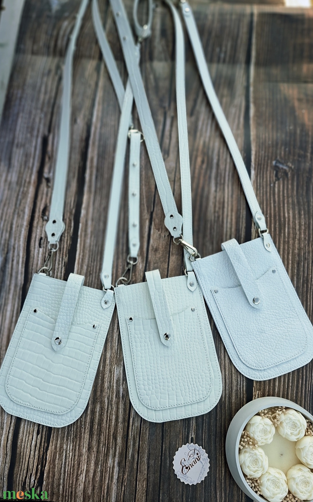 Bőr kistáska/telefontáska - táska & tok - pénztárca & más tok - telefontok - Meska.hu