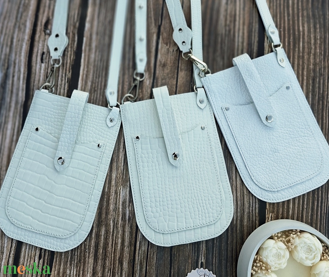 Bőr kistáska/telefontáska - táska & tok - pénztárca & más tok - telefontok - Meska.hu