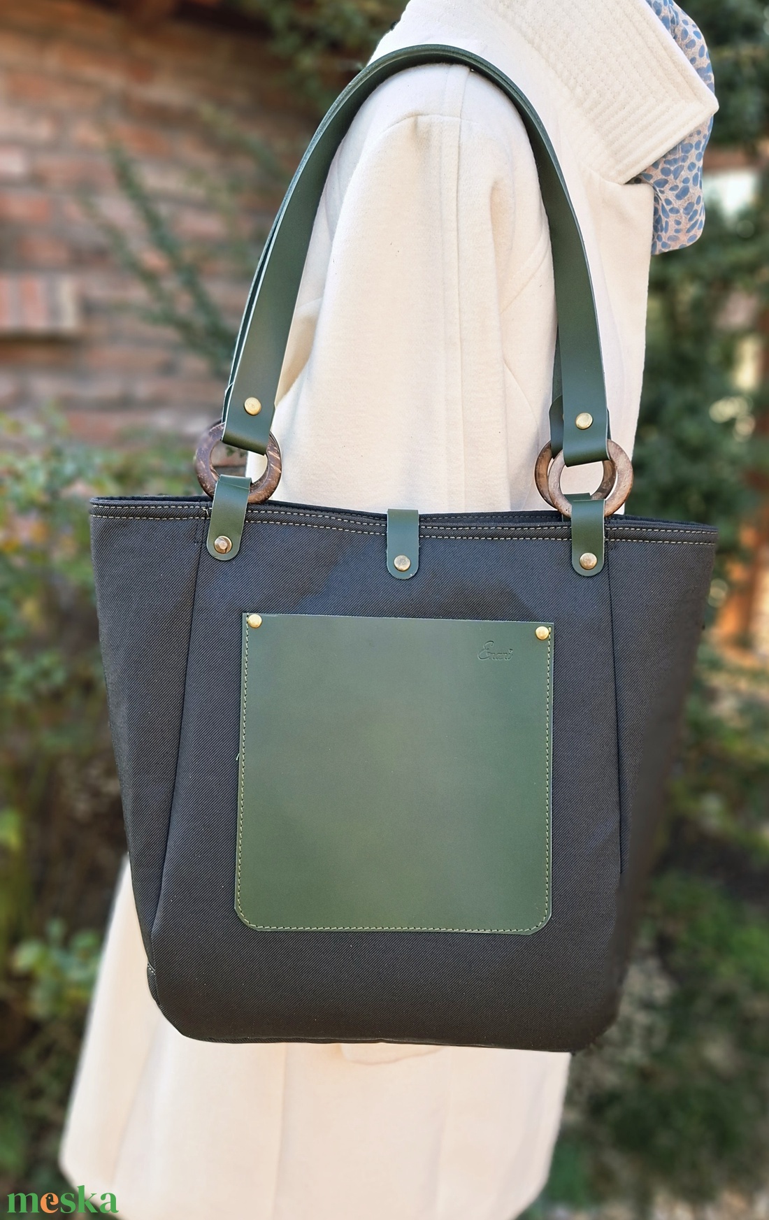 Táska.Enani shopper - táska & tok - kézitáska & válltáska - vállon átvethető táska - Meska.hu