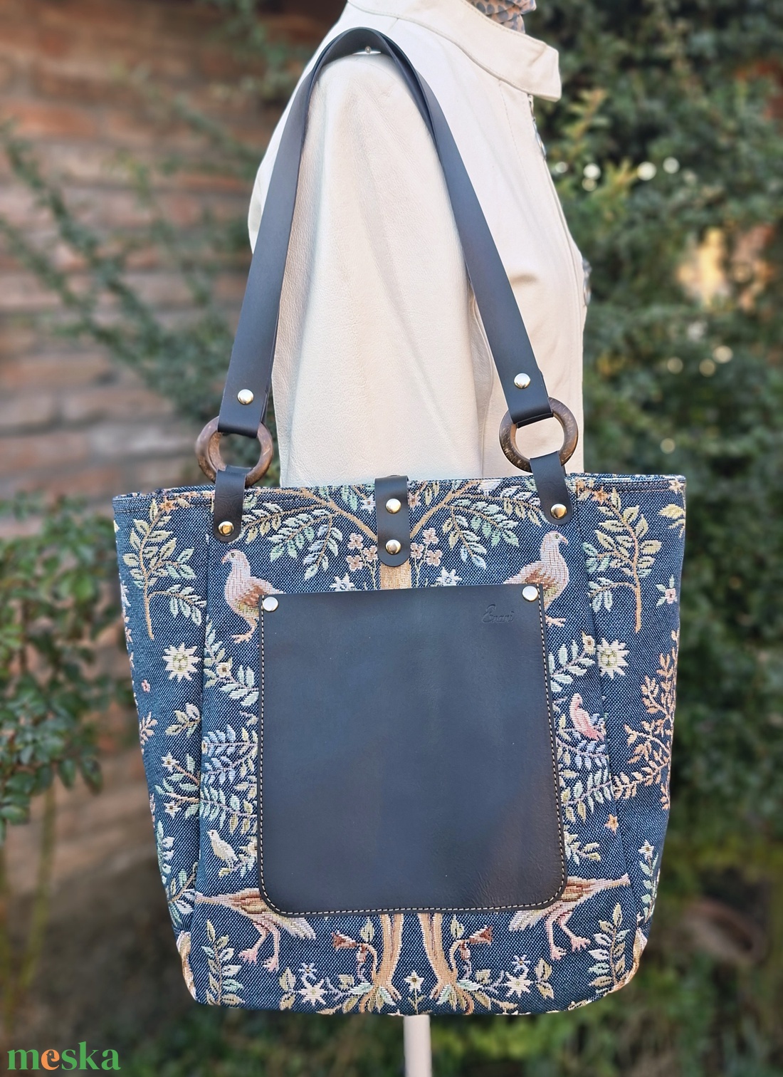 Táska.Enani shopper - táska & tok - kézitáska & válltáska - vállon átvethető táska - Meska.hu