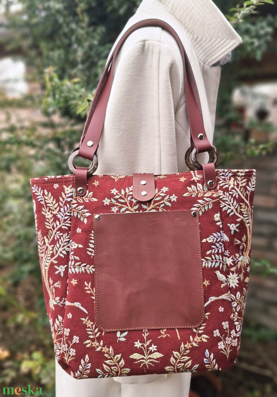 Táska.Enani shopper - táska & tok - kézitáska & válltáska - vállon átvethető táska - Meska.hu