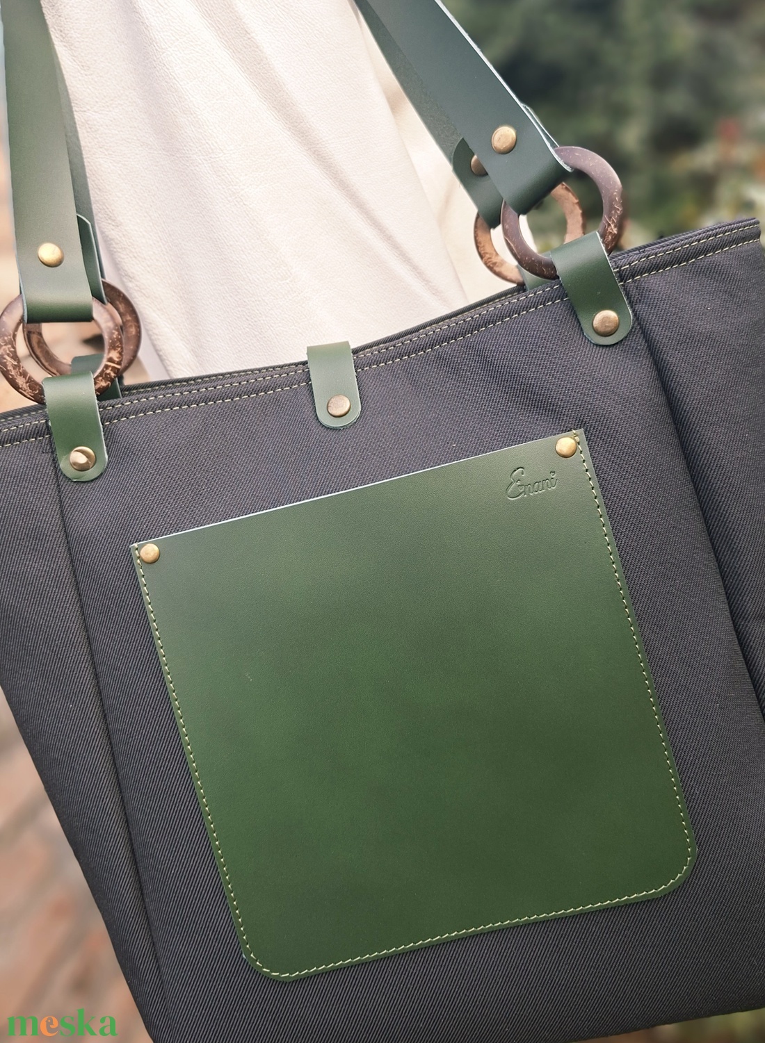 Táska.Enani shopper - táska & tok - kézitáska & válltáska - vállon átvethető táska - Meska.hu