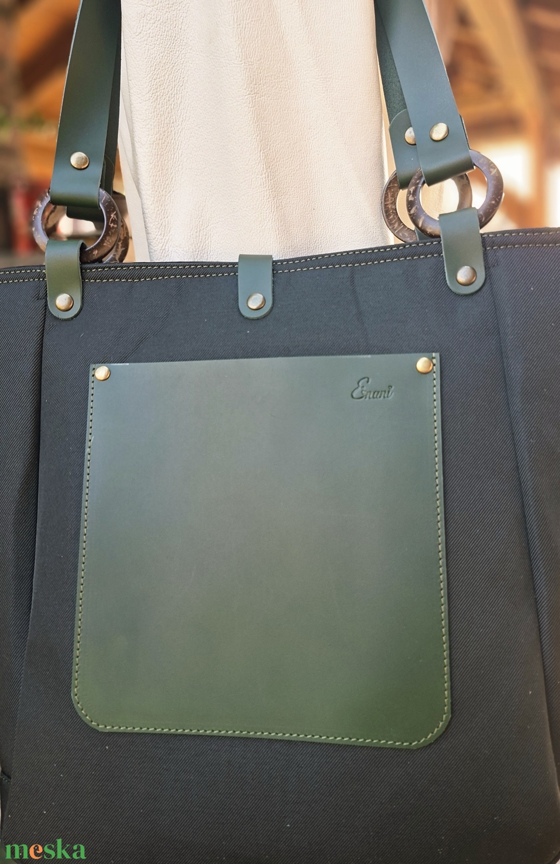 Táska.Enani shopper - táska & tok - kézitáska & válltáska - vállon átvethető táska - Meska.hu