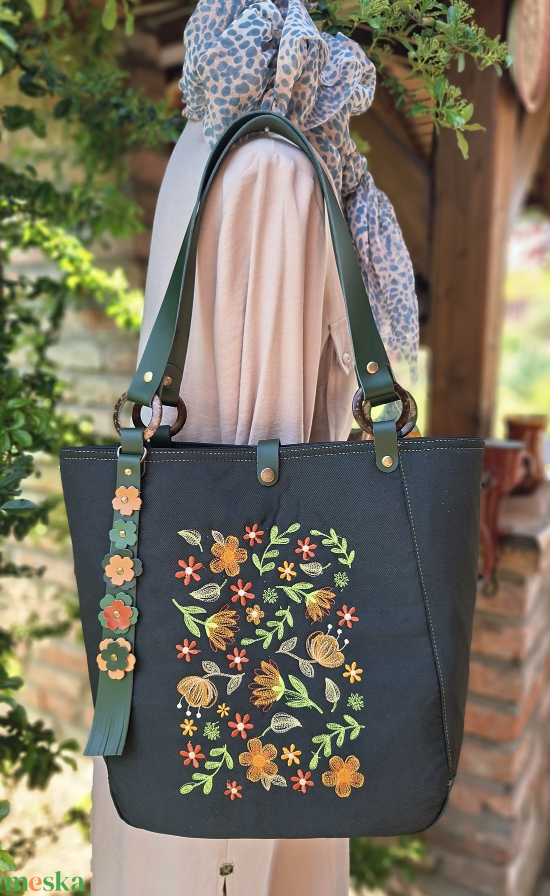 Táska.Enani shopper - táska & tok - kézitáska & válltáska - vállon átvethető táska - Meska.hu