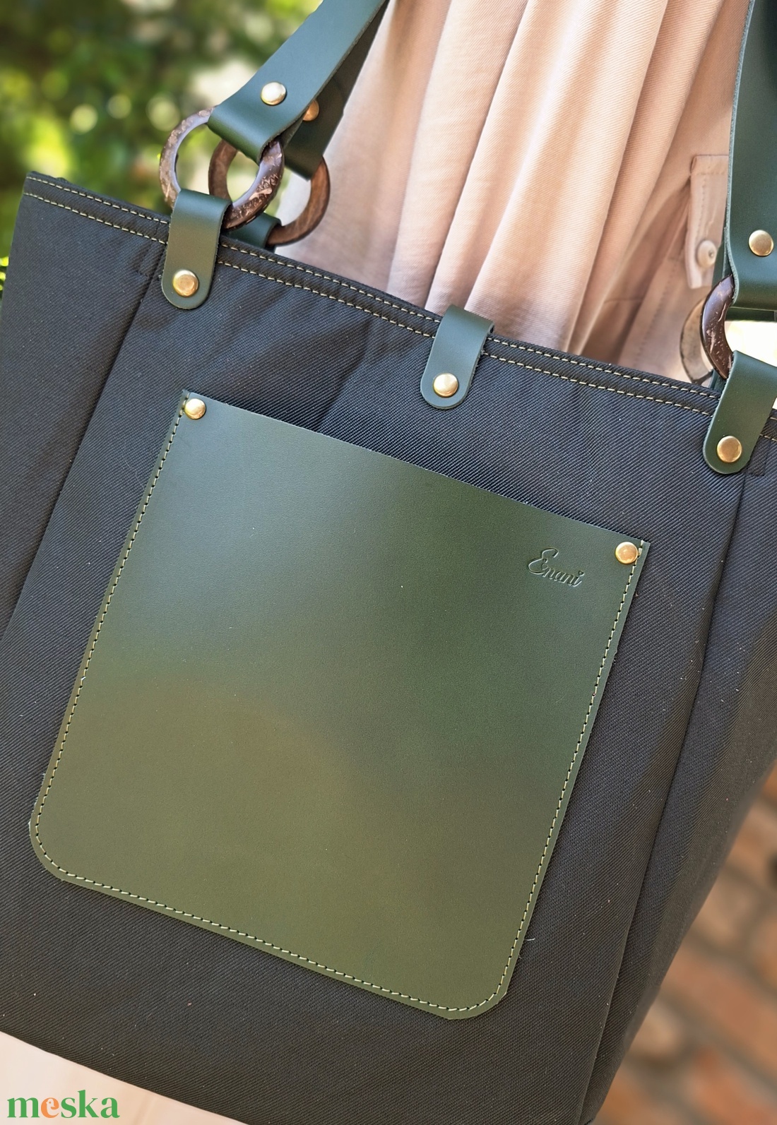 Táska.Enani shopper - táska & tok - kézitáska & válltáska - vállon átvethető táska - Meska.hu