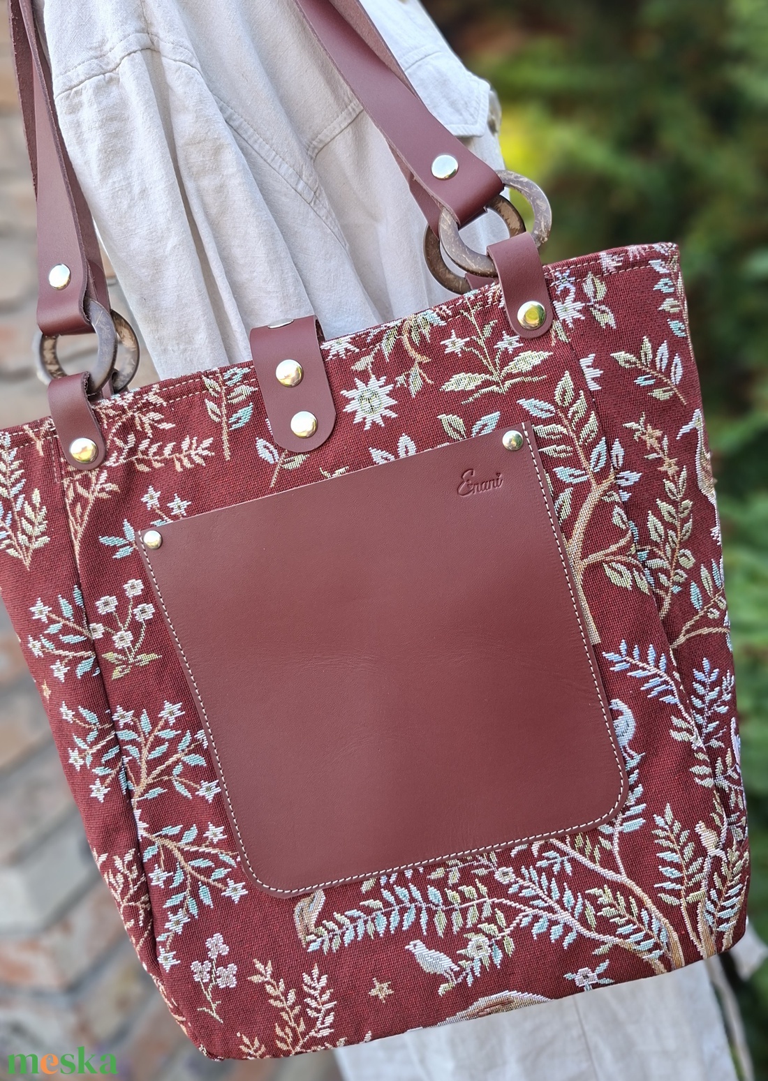Táska.Enani shopper - táska & tok - kézitáska & válltáska - vállon átvethető táska - Meska.hu