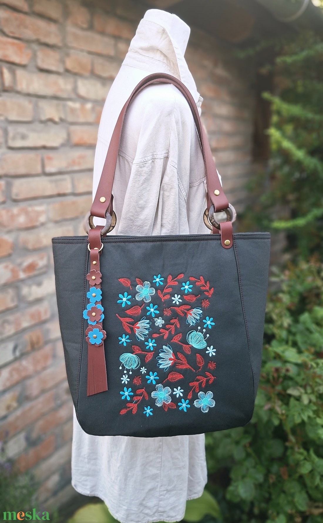 Enani shopper, óriás neszeszer,bőr szemüvegtok - táska & tok - kézitáska & válltáska - vállon átvethető táska - Meska.hu