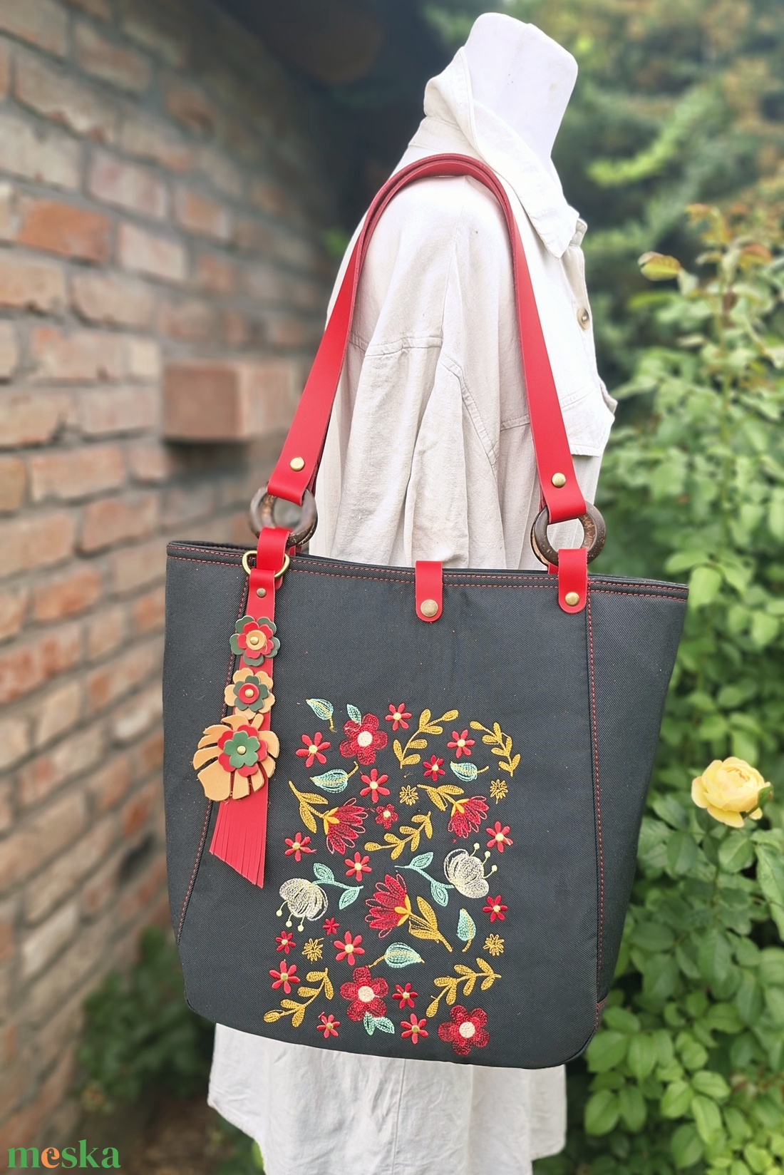Táska.Enani shopper - táska & tok - kézitáska & válltáska - vállon átvethető táska - Meska.hu