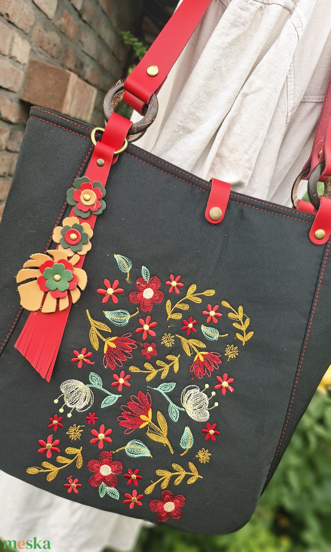 Táska.Enani shopper - táska & tok - kézitáska & válltáska - vállon átvethető táska - Meska.hu