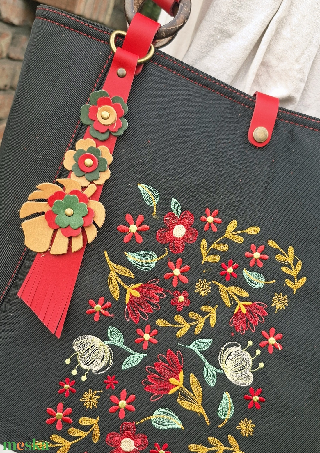 Táska.Enani shopper - táska & tok - kézitáska & válltáska - vállon átvethető táska - Meska.hu