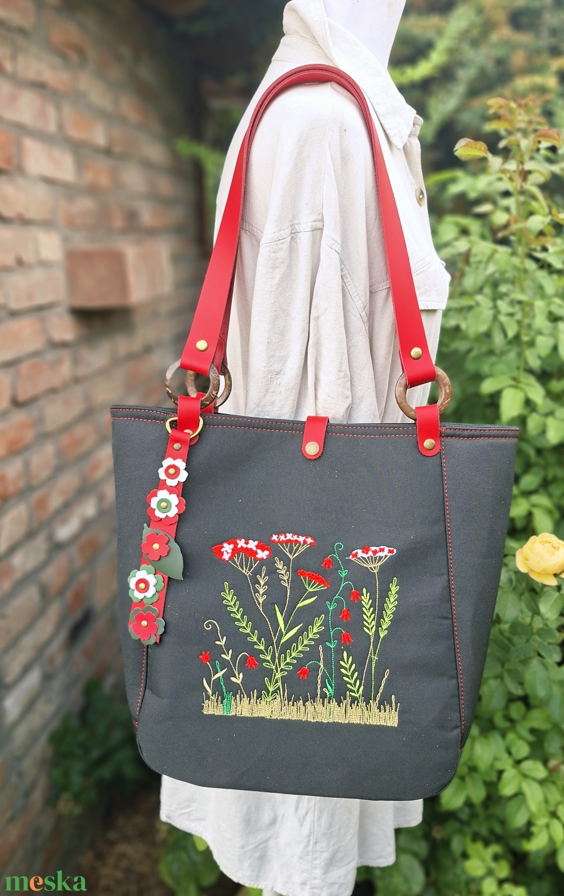 Táska.Enani shopper - táska & tok - kézitáska & válltáska - vállon átvethető táska - Meska.hu