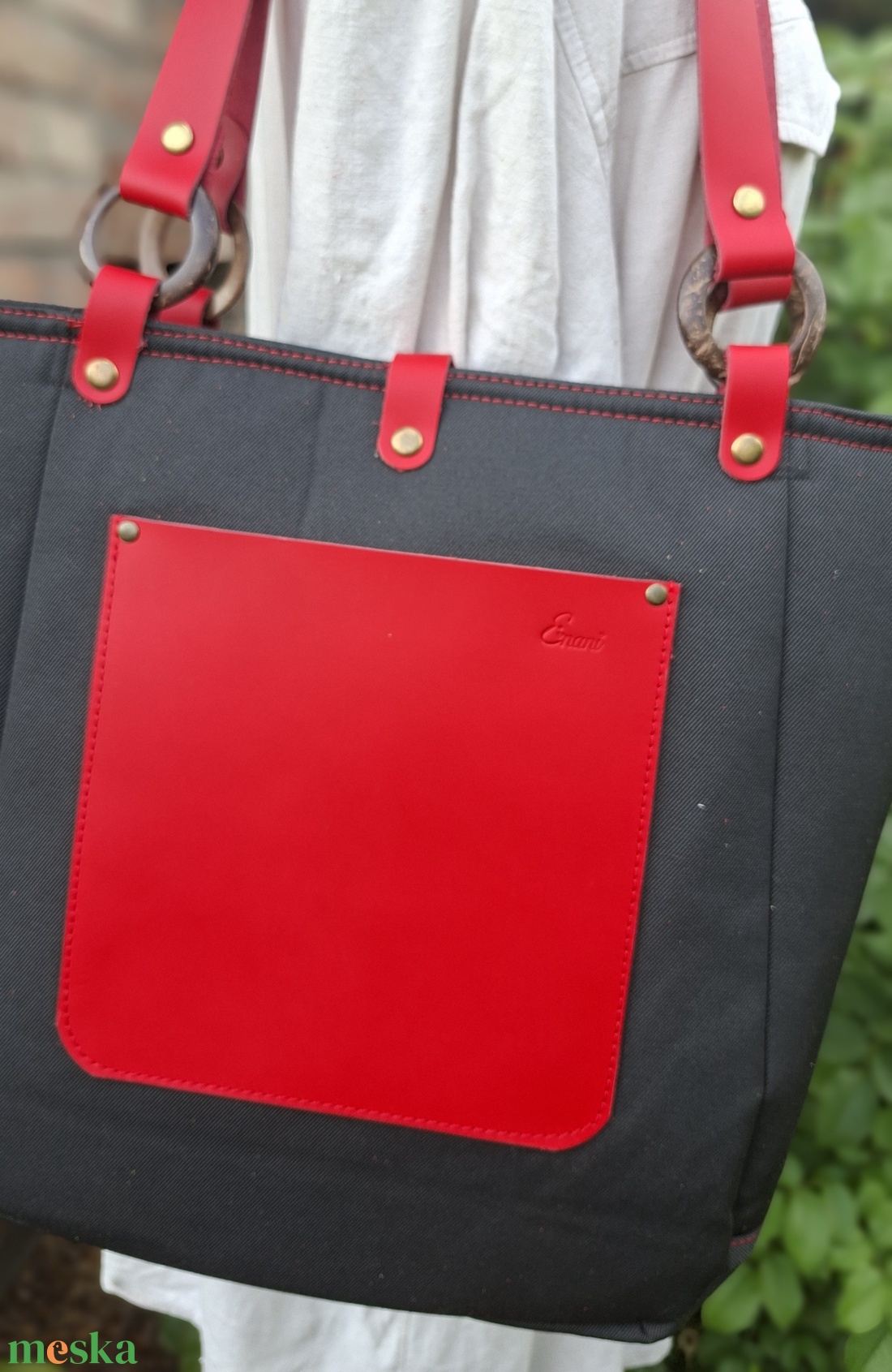 Táska.Enani shopper - táska & tok - kézitáska & válltáska - vállon átvethető táska - Meska.hu