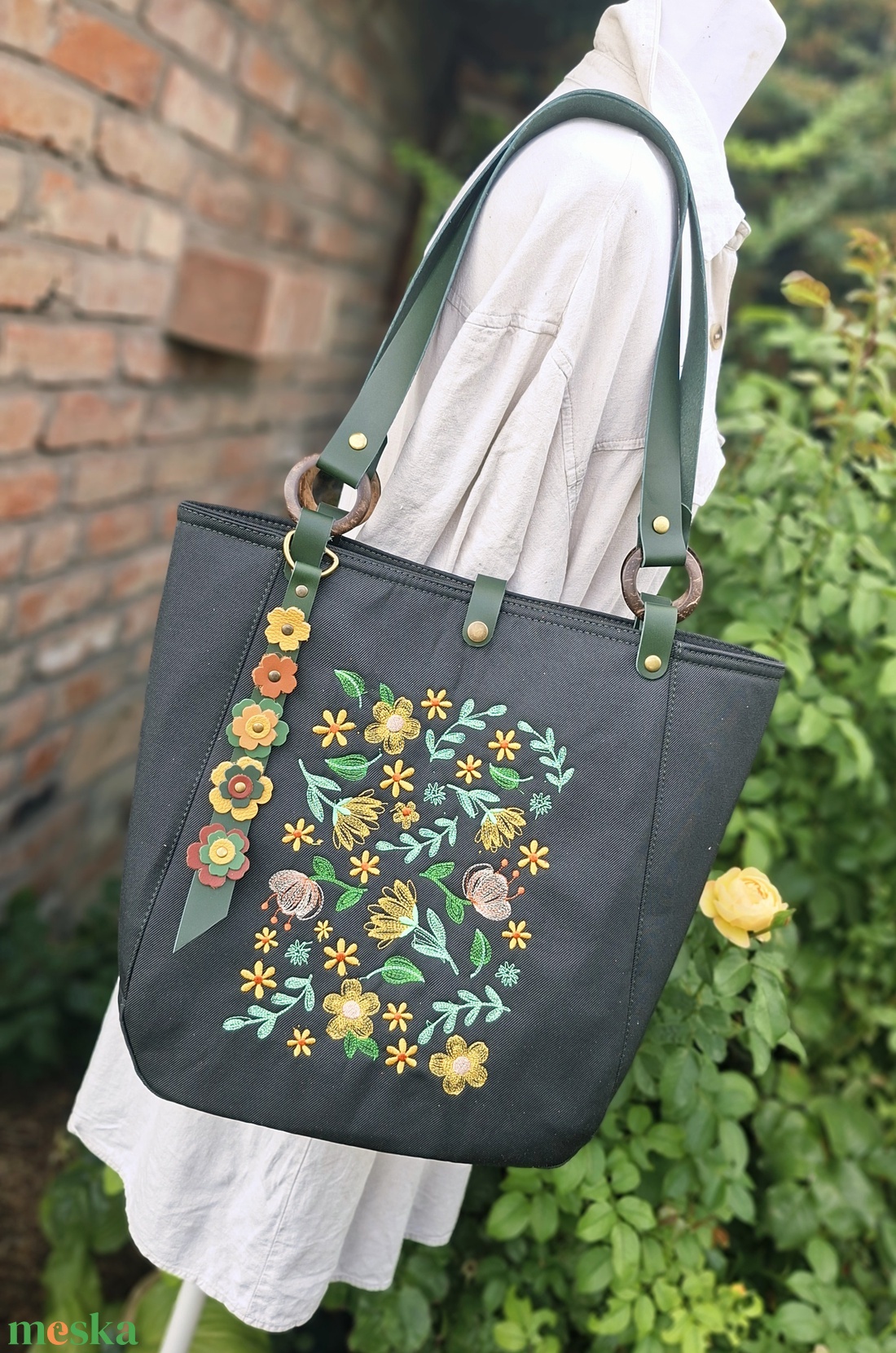 Táska.Enani shopper - táska & tok - kézitáska & válltáska - vállon átvethető táska - Meska.hu