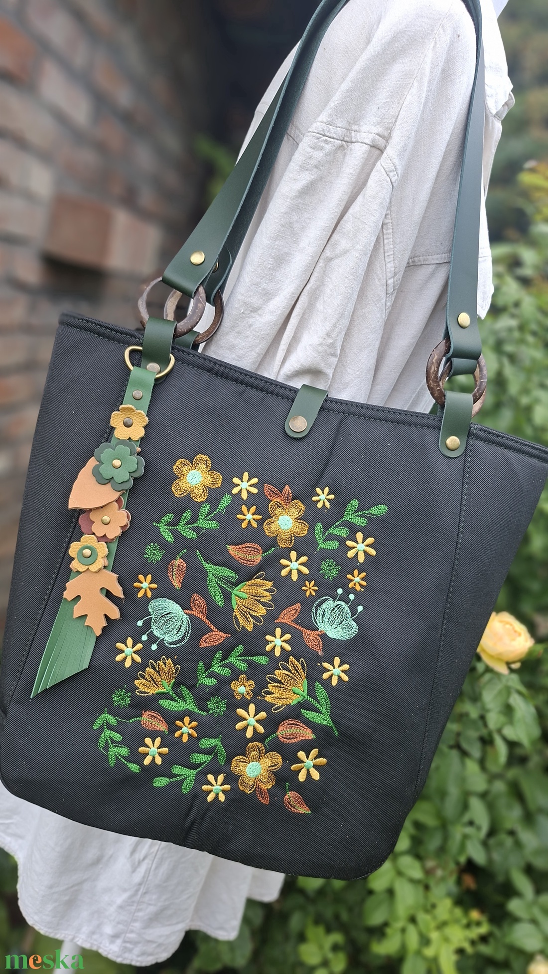 Táska.Enani shopper - táska & tok - kézitáska & válltáska - vállon átvethető táska - Meska.hu
