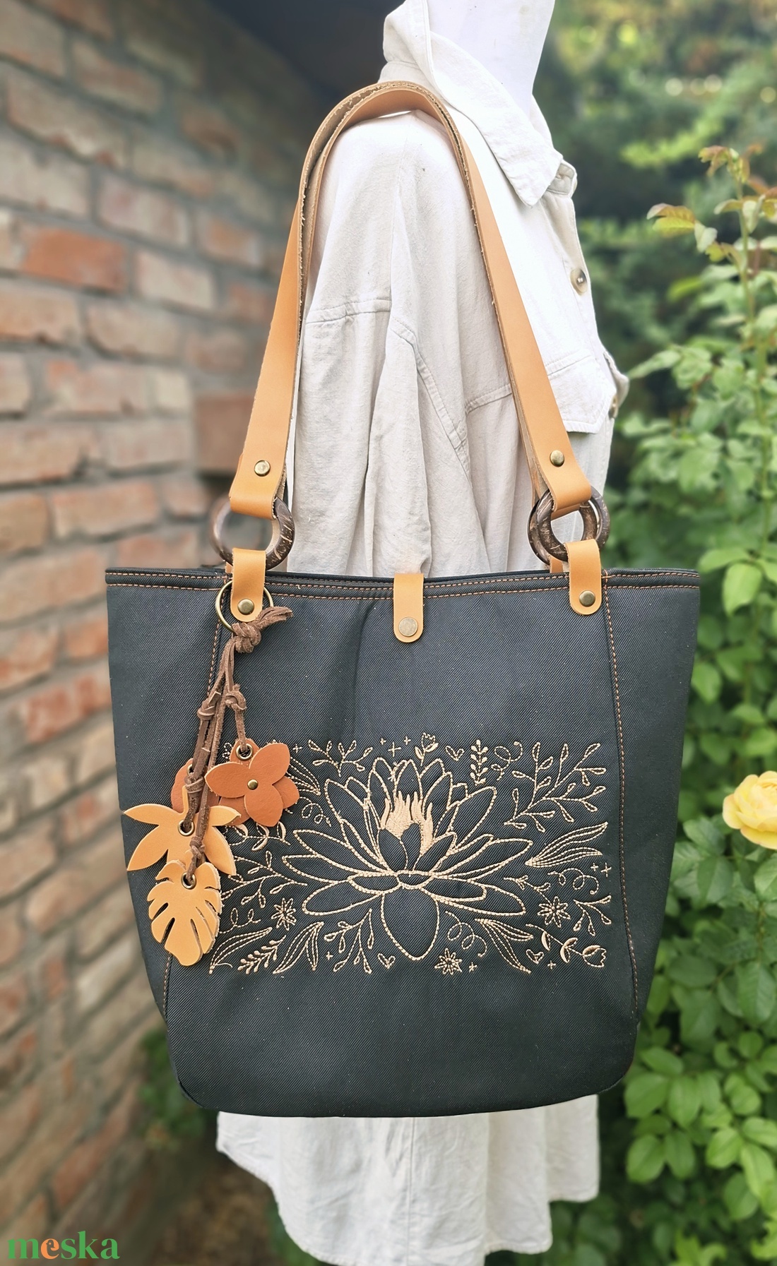 Táska.Enani shopper - táska & tok - kézitáska & válltáska - vállon átvethető táska - Meska.hu