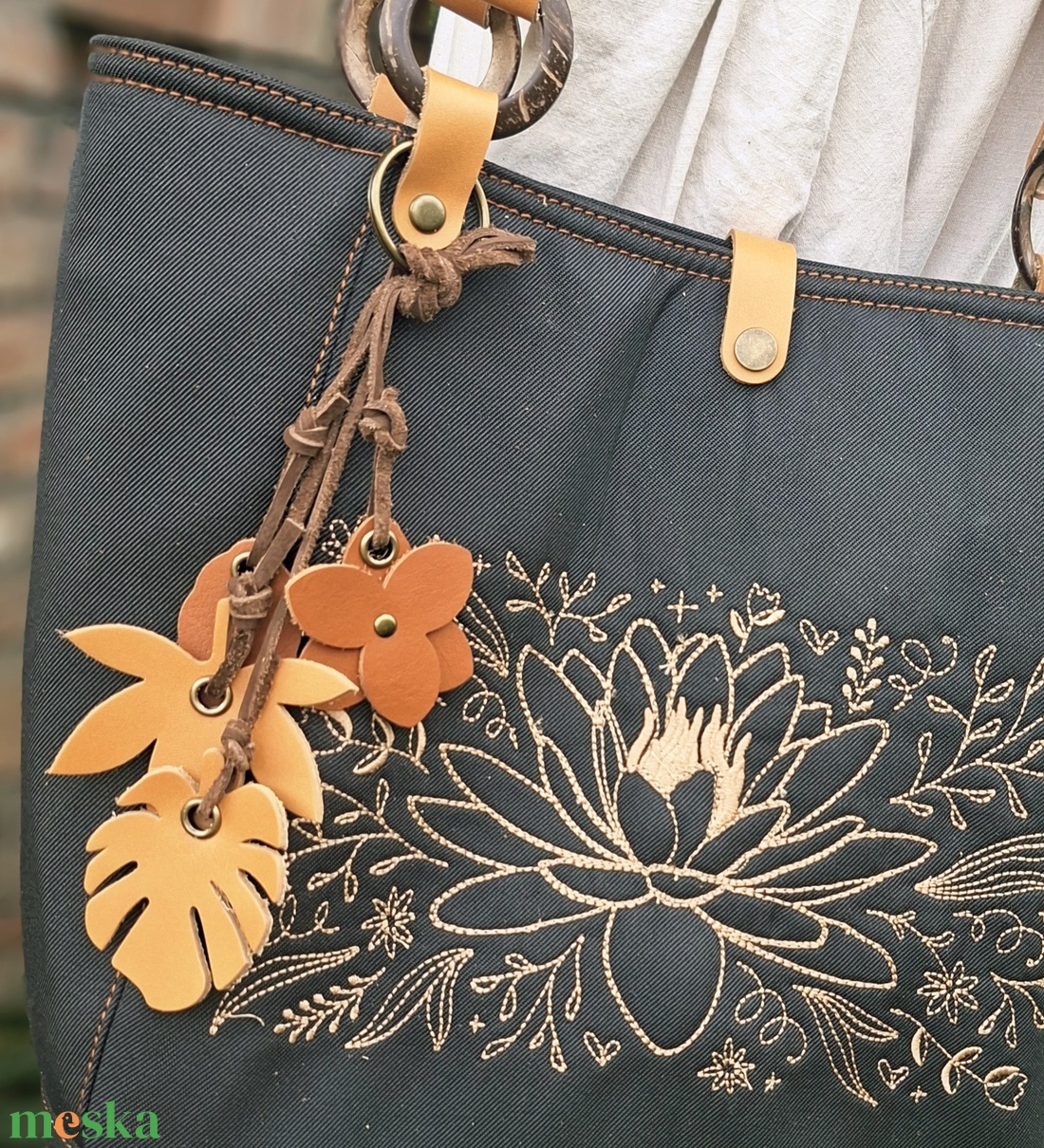 Táska.Enani shopper - táska & tok - kézitáska & válltáska - vállon átvethető táska - Meska.hu