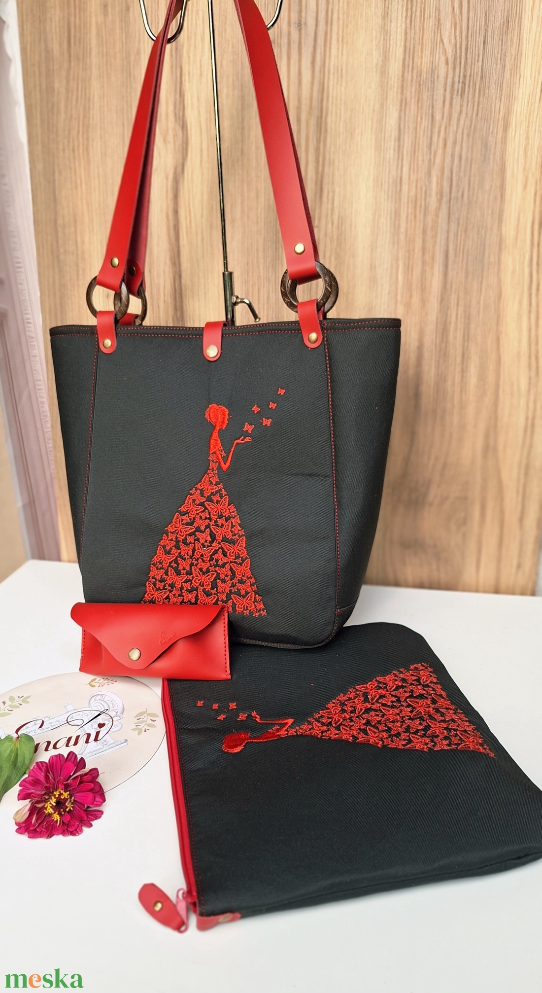 Enani shopper, óriás neszeszer,bőr szemüvegtok - táska & tok - kézitáska & válltáska - vállon átvethető táska - Meska.hu