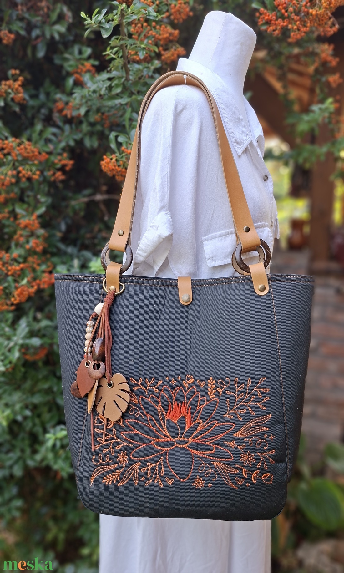 Táska.Enani shopper - táska & tok - kézitáska & válltáska - vállon átvethető táska - Meska.hu