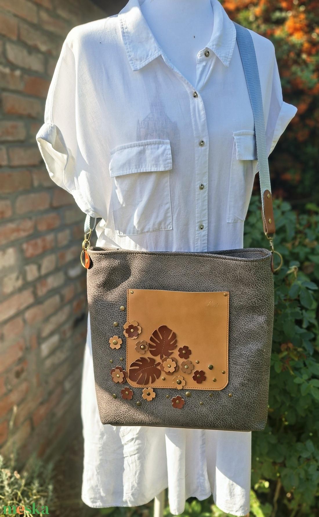 Táska.Enani shopper - táska & tok - kézitáska & válltáska - vállon átvethető táska - Meska.hu